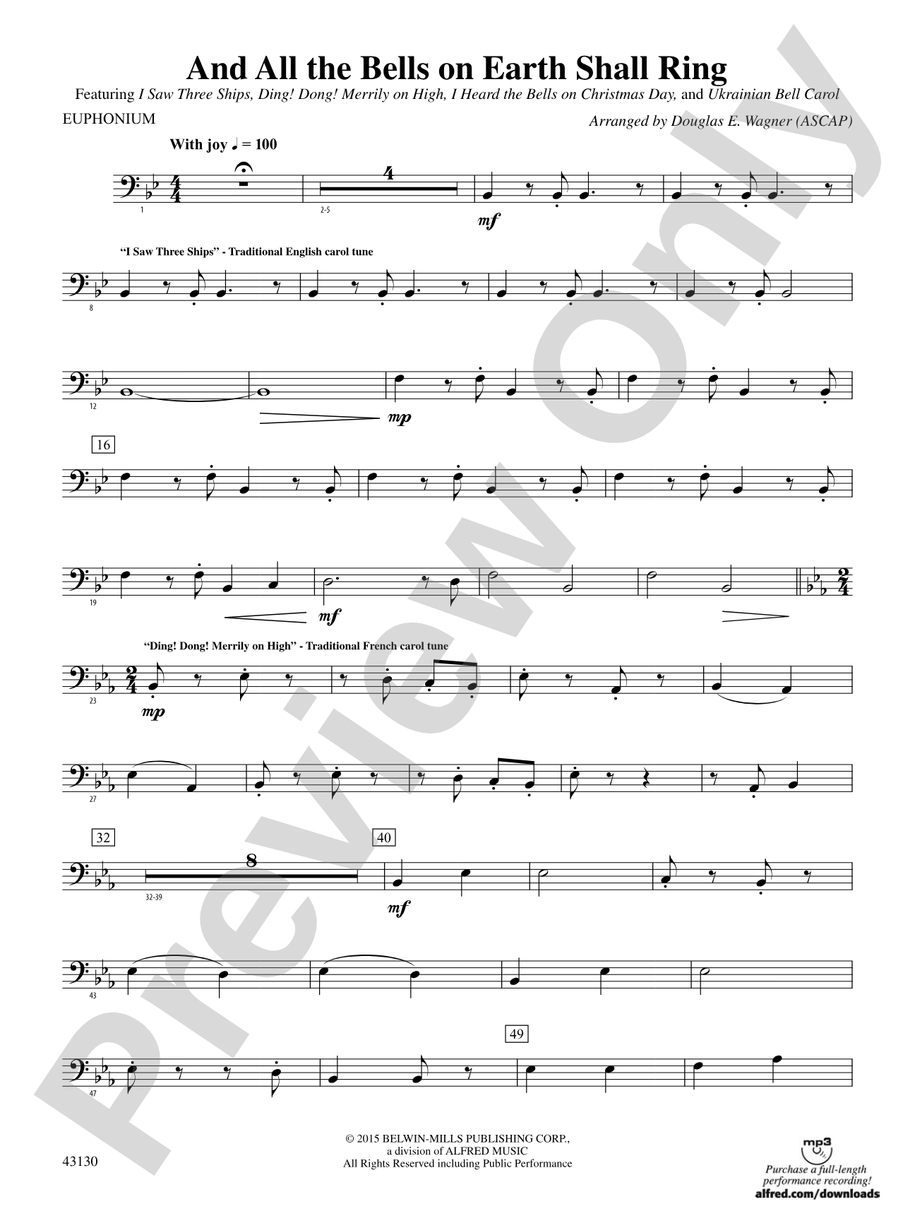 And All the Bells on Earth Shall Ring: Baritone B.C.