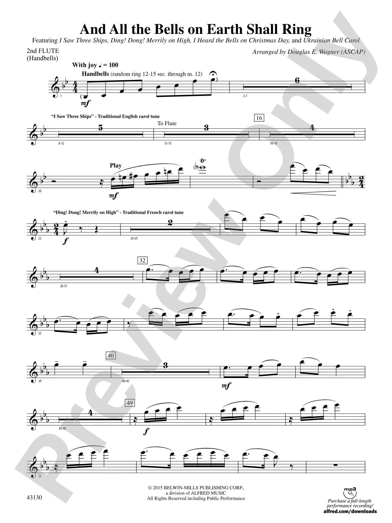 And All the Bells on Earth Shall Ring: 2nd Flute