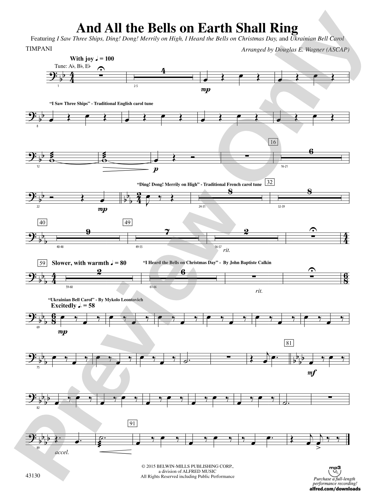 And All the Bells on Earth Shall Ring: Timpani
