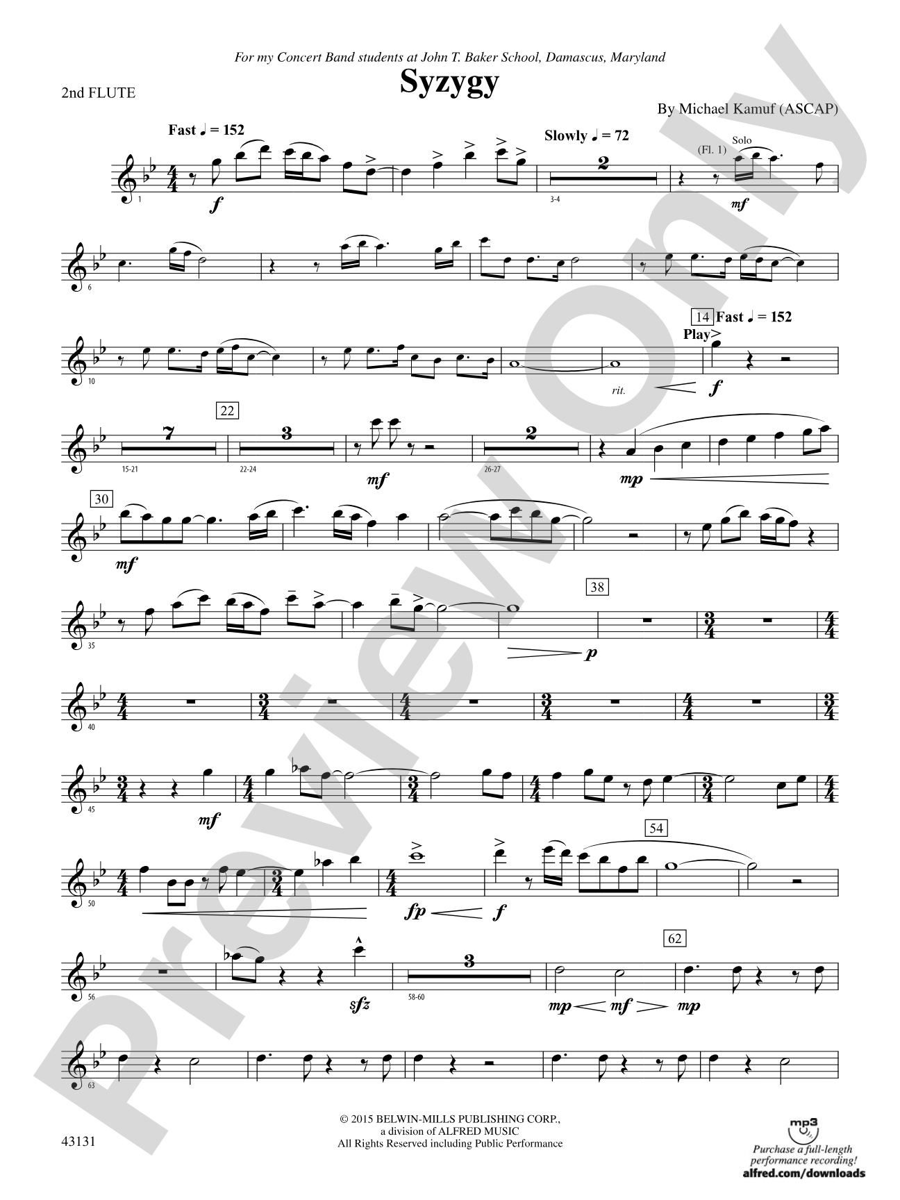 Syzygy: 2nd Flute