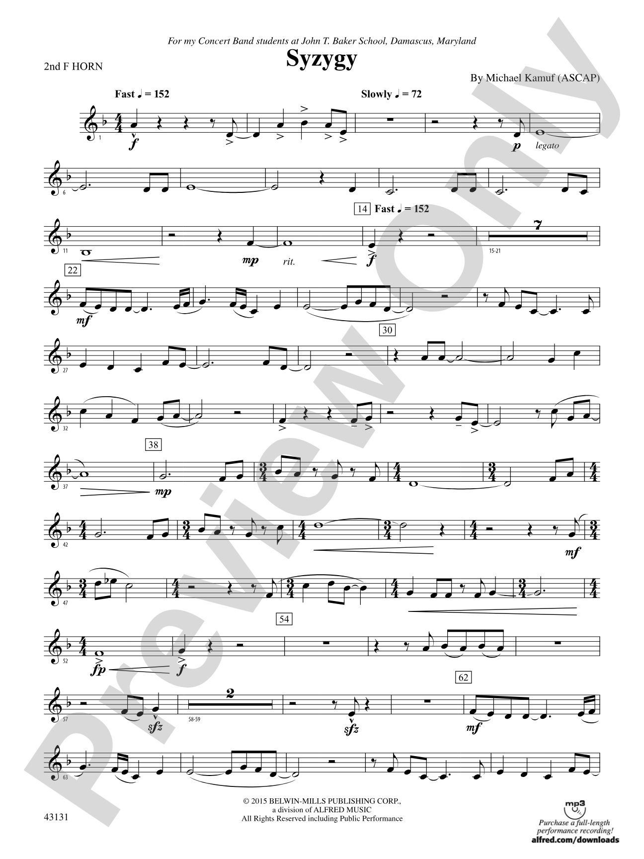 Syzygy: 2nd F Horn