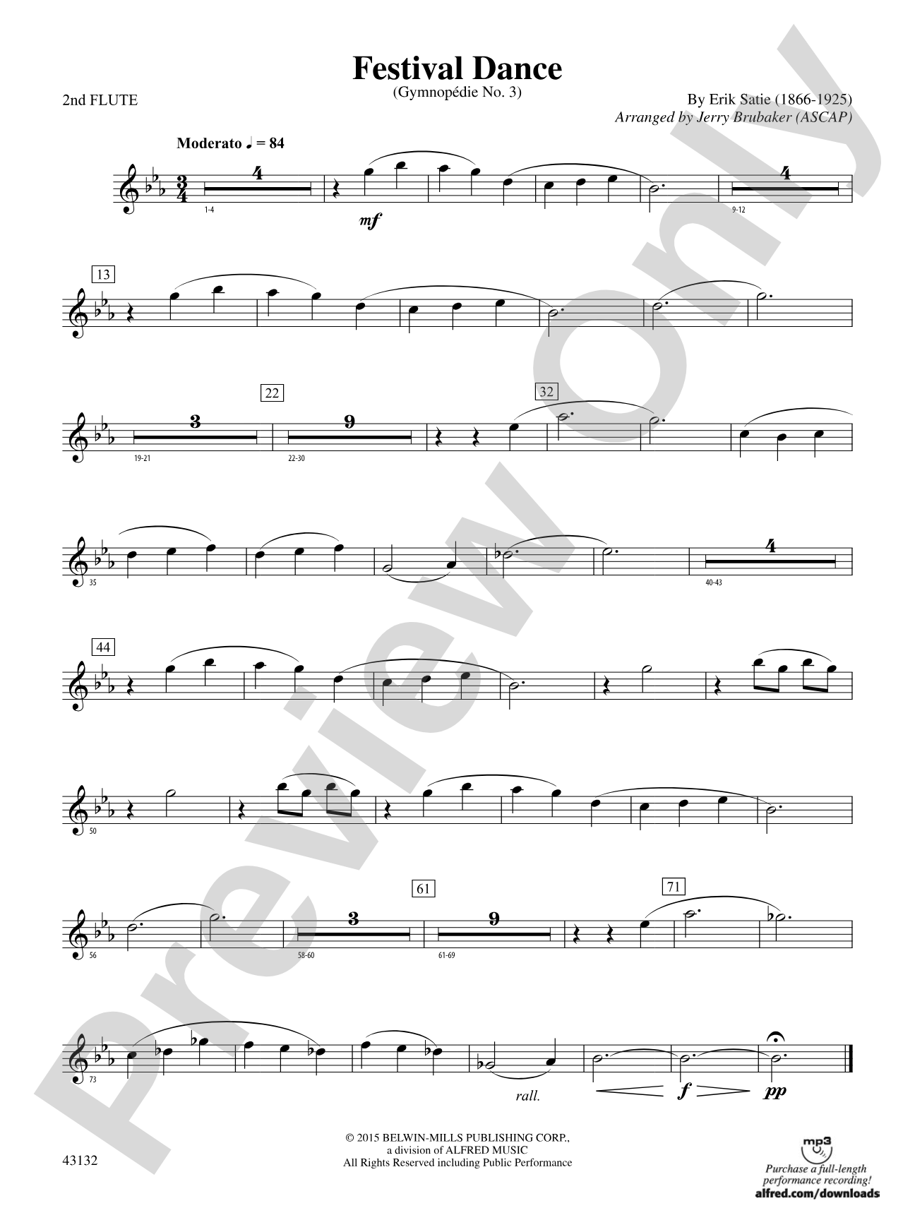 Festival Dance: 2nd Flute