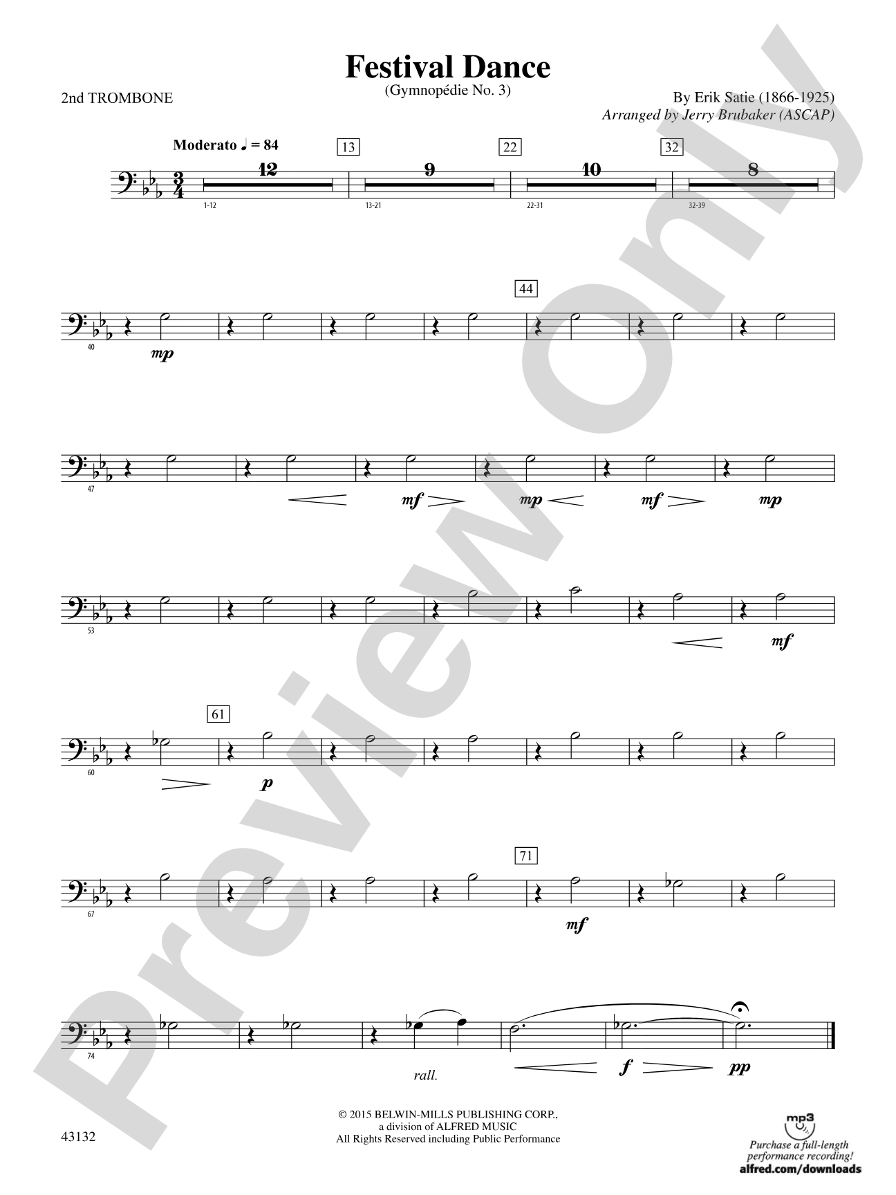 Festival Dance: 2nd Trombone