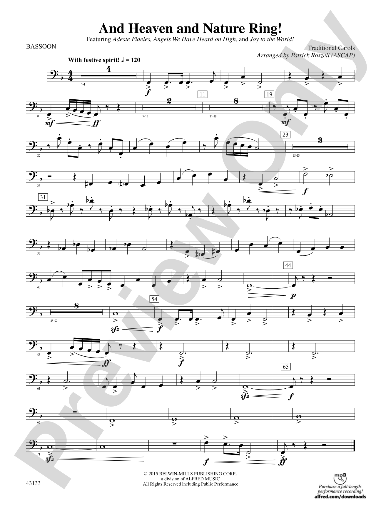 And Heaven and Nature Ring!: Bassoon