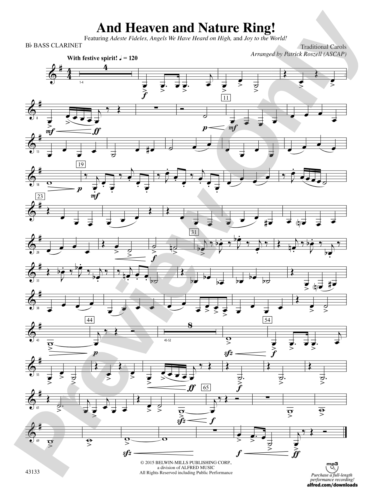 And Heaven and Nature Ring!: B-flat Bass Clarinet