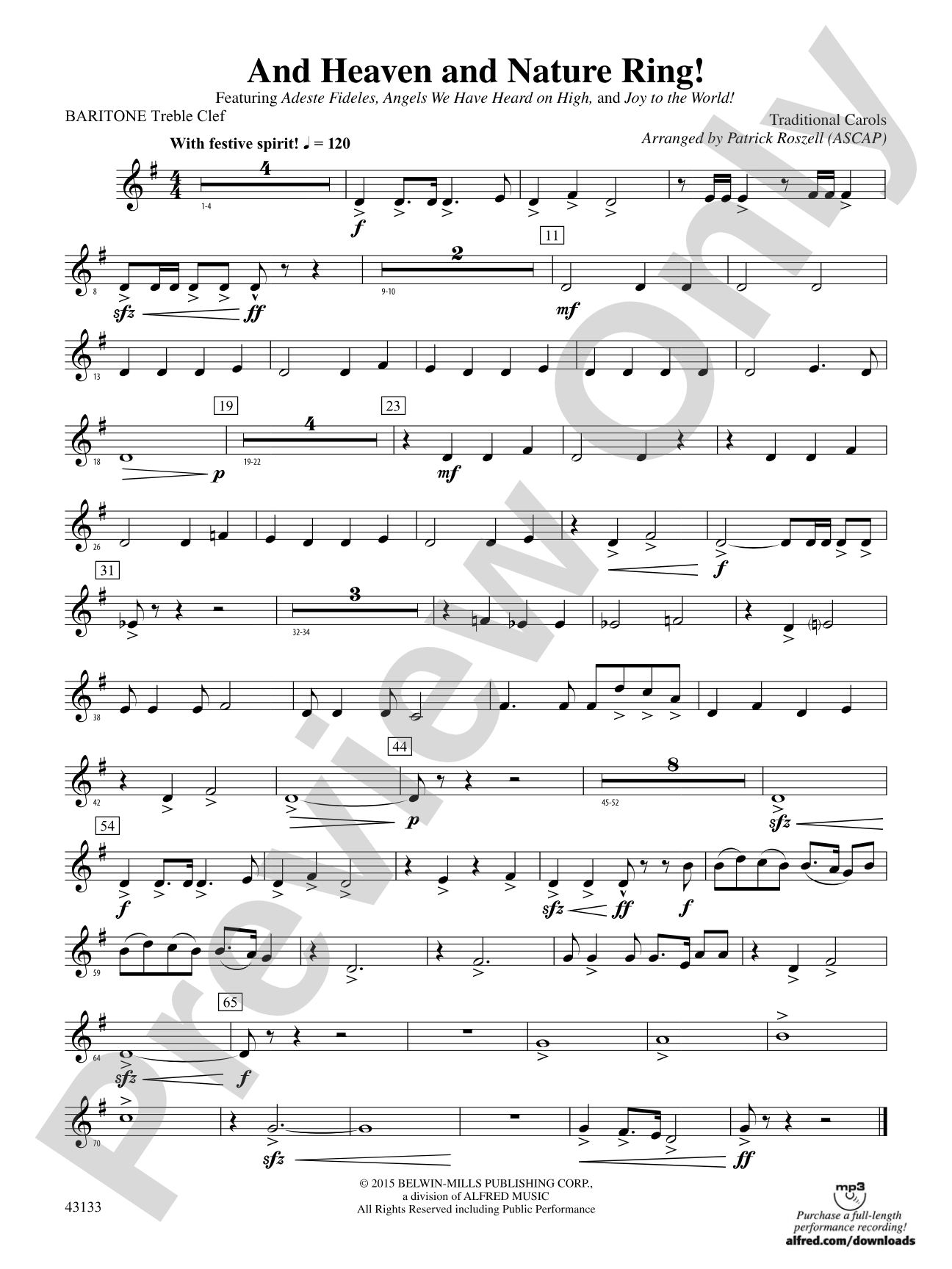 And Heaven and Nature Ring!: Baritone T.C.