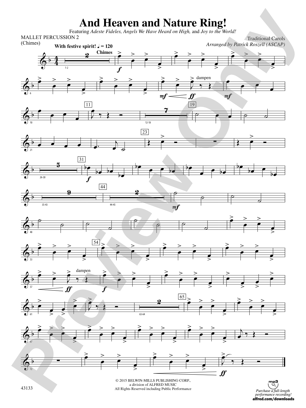 And Heaven and Nature Ring!: 2nd Mallet Percussion