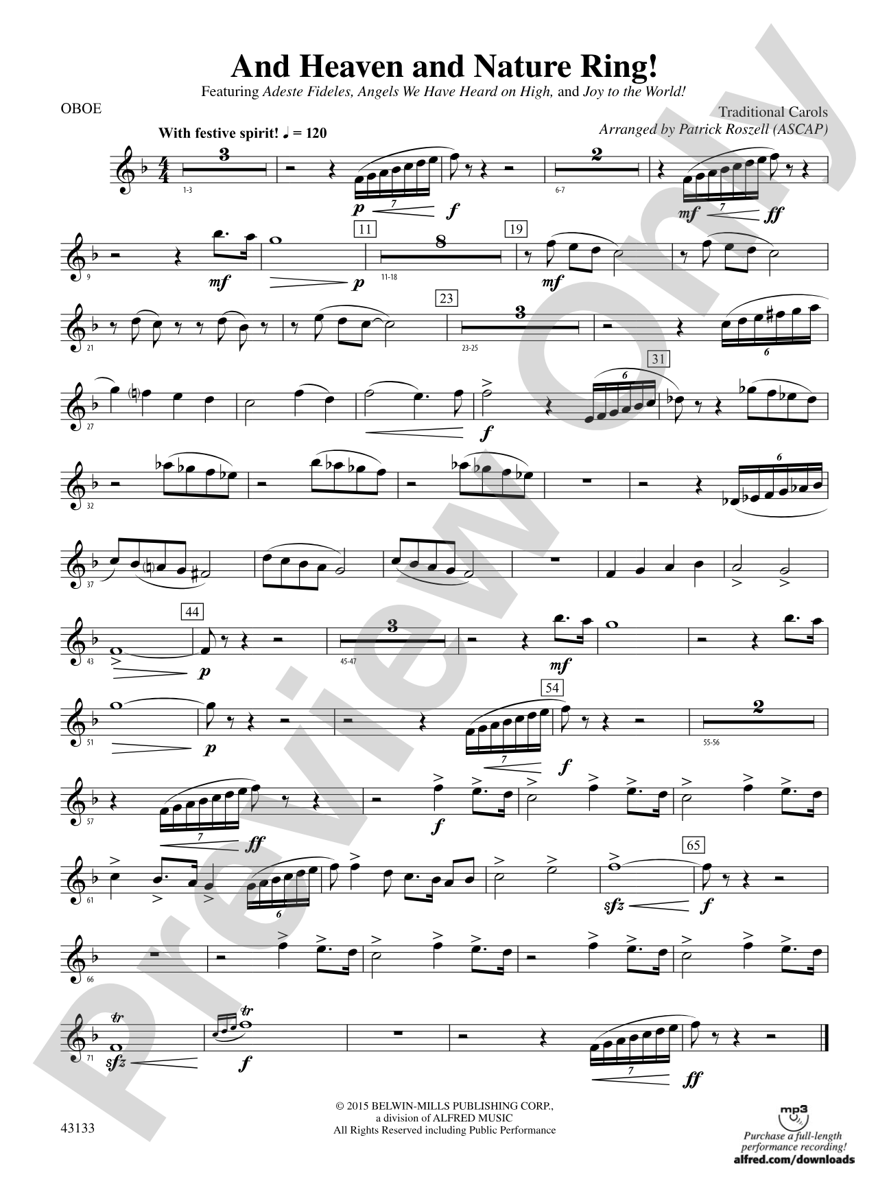 And Heaven and Nature Ring!: Oboe