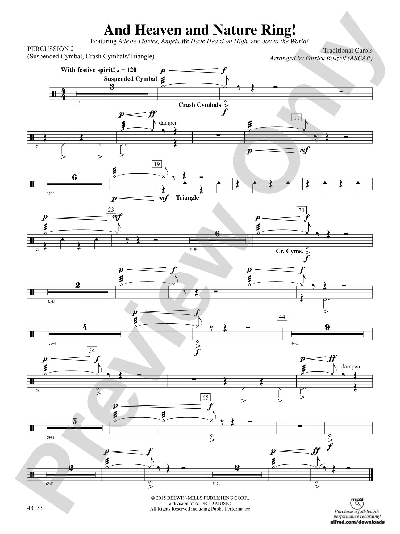 And Heaven and Nature Ring!: 2nd Percussion