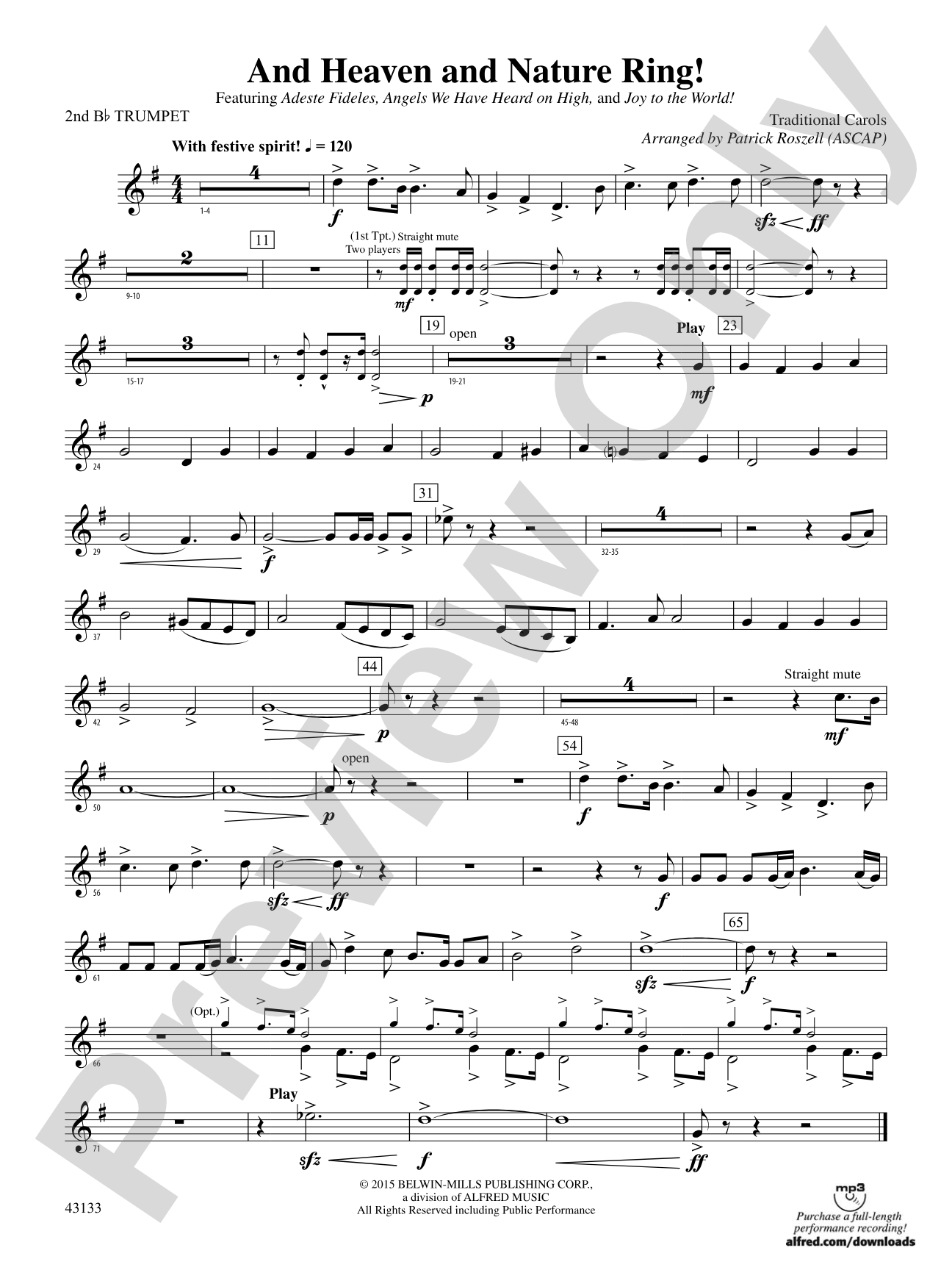 And Heaven and Nature Ring!: 2nd B-flat Trumpet