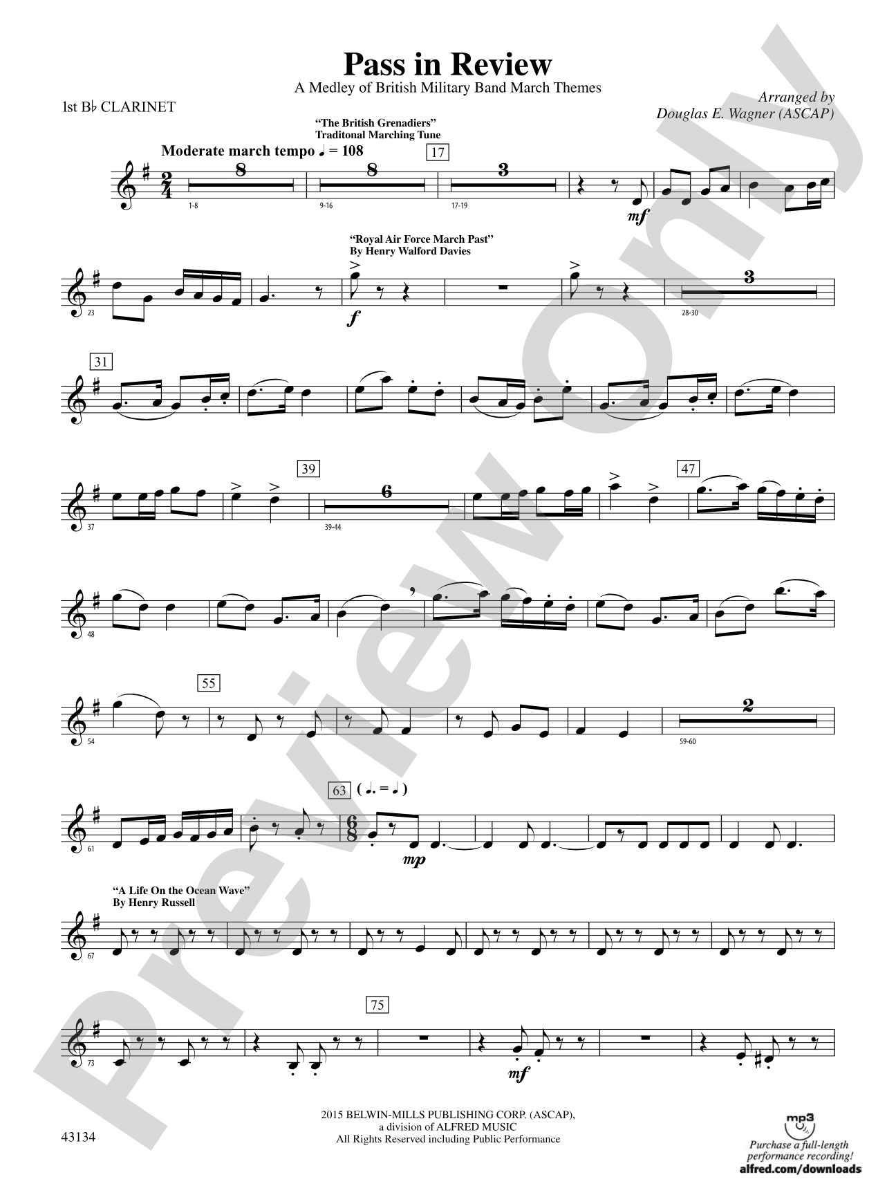 Pass in Review: 1st B-flat Clarinet