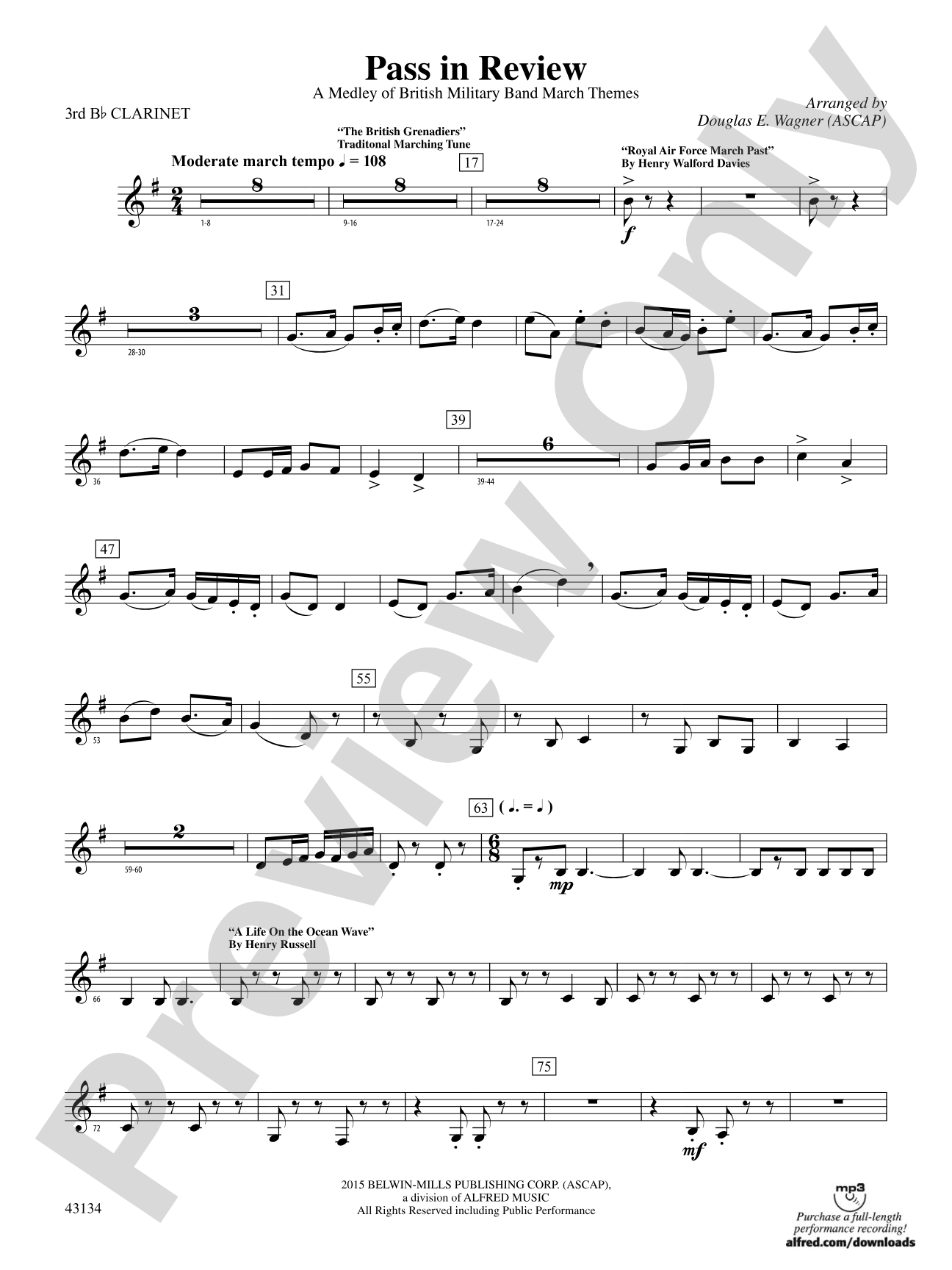 Pass in Review: 3rd B-flat Clarinet