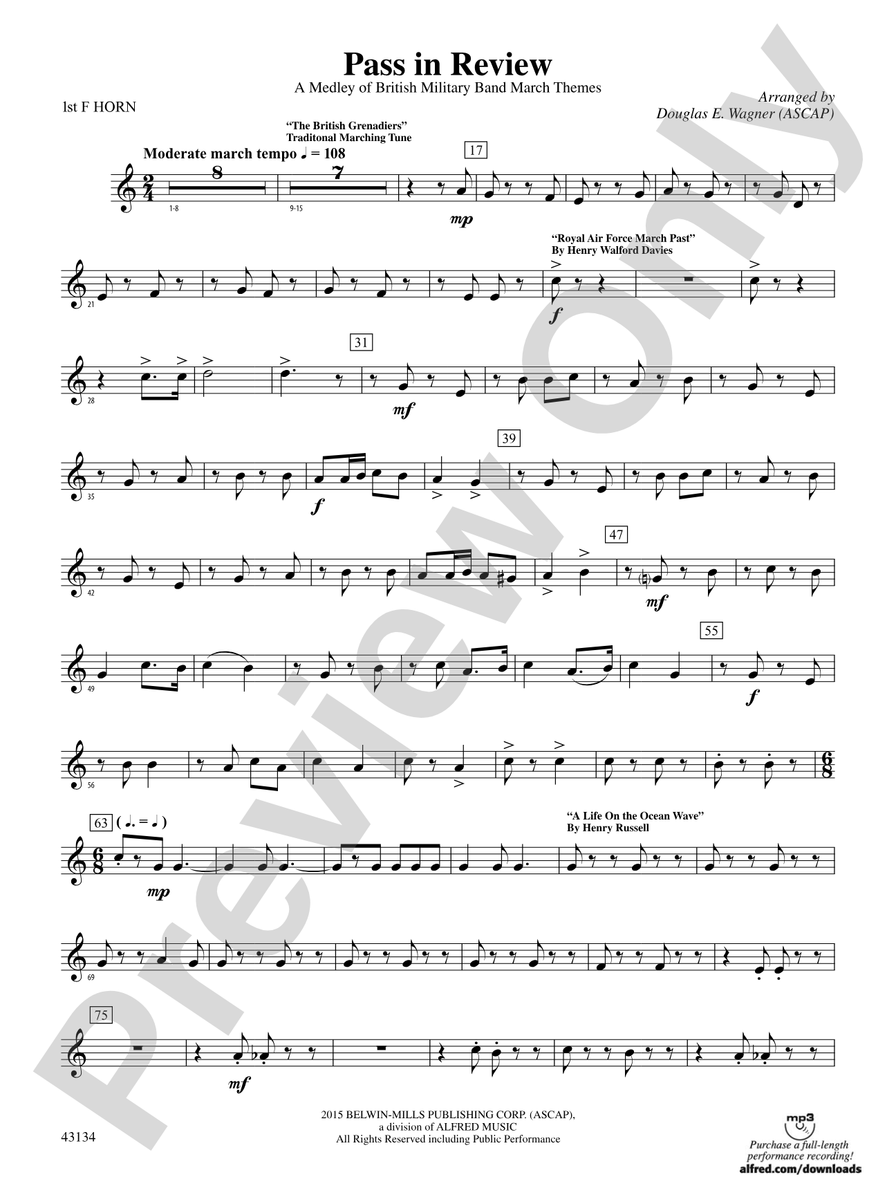Pass in Review: 1st F Horn