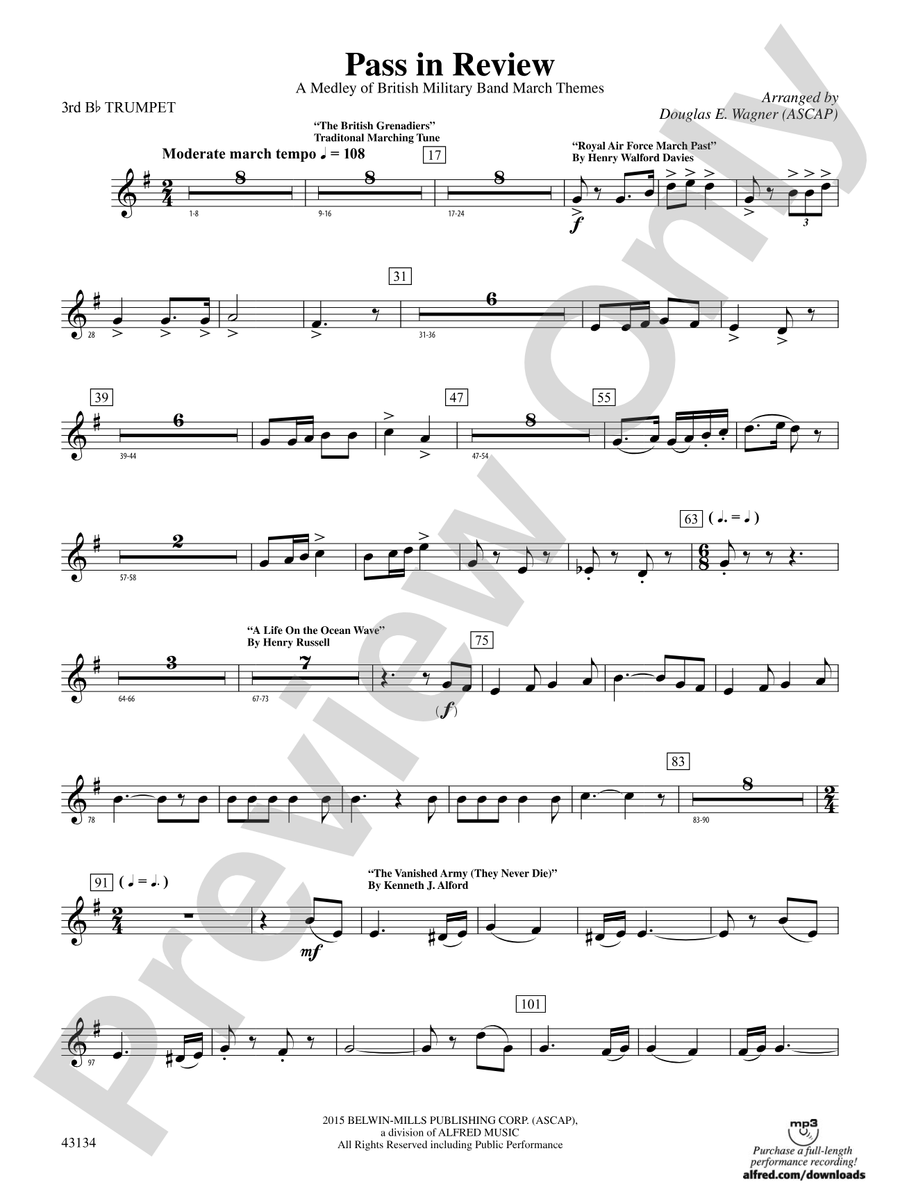 Pass in Review: 3rd B-flat Trumpet