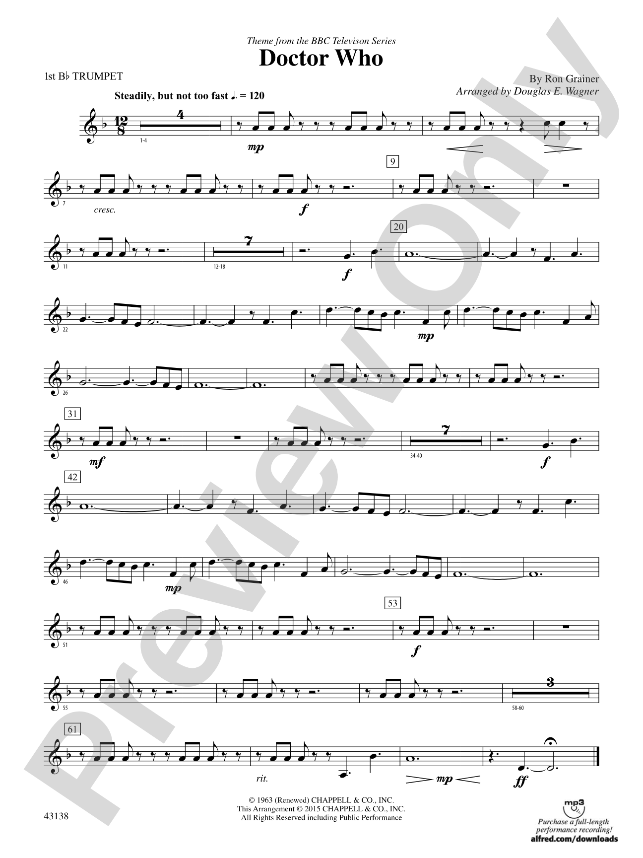Doctor Who: 1st B-flat Trumpet