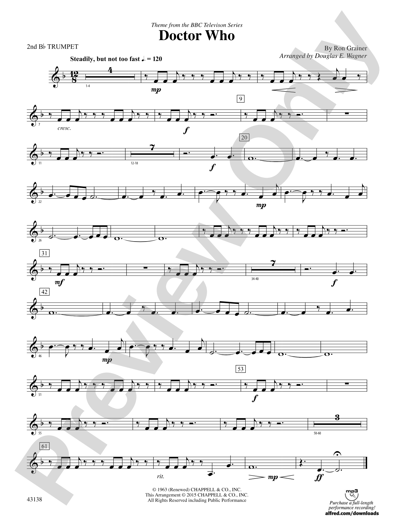 Doctor Who: 2nd B-flat Trumpet