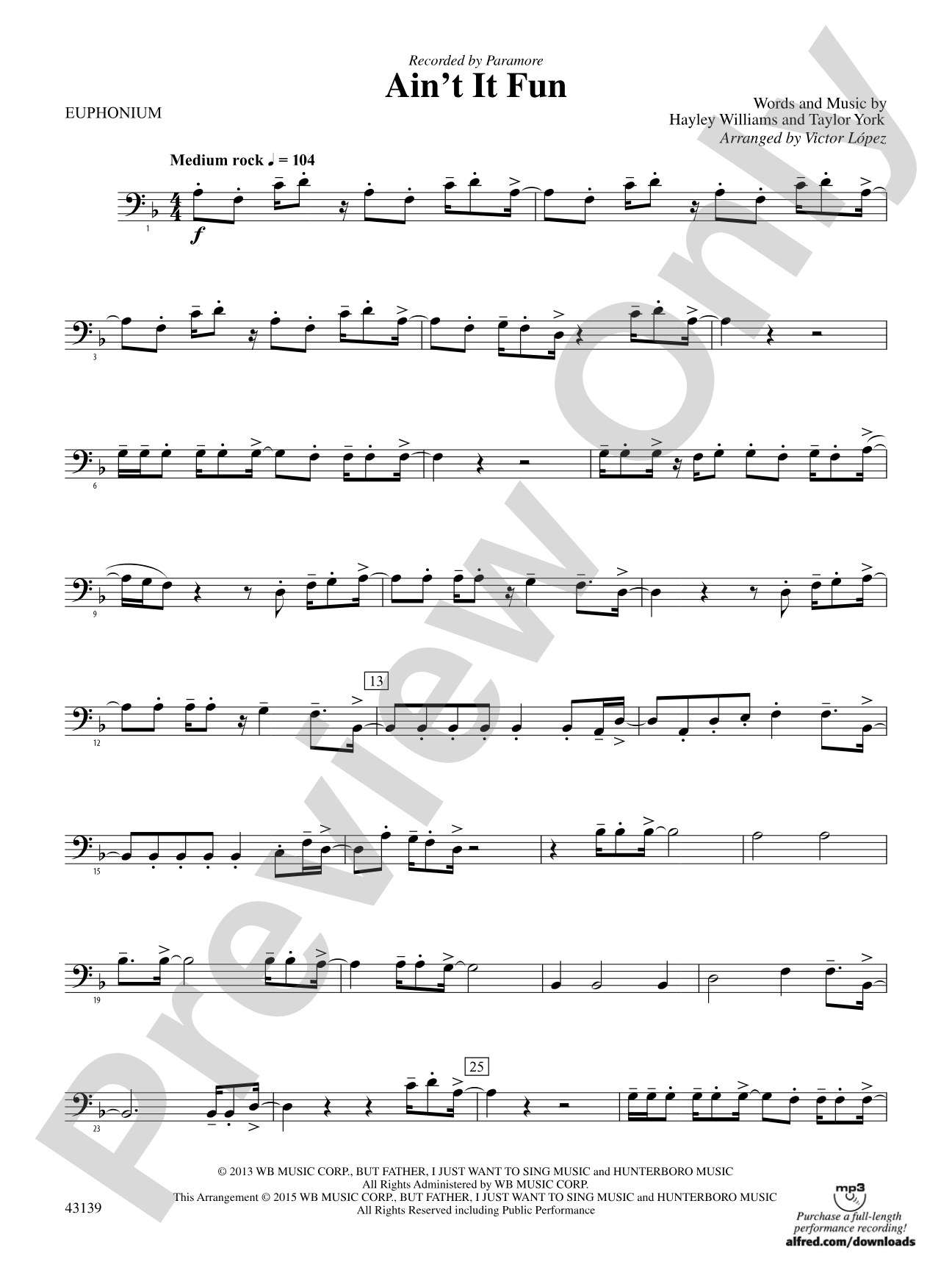 Ain't It Fun: Baritone B.C.