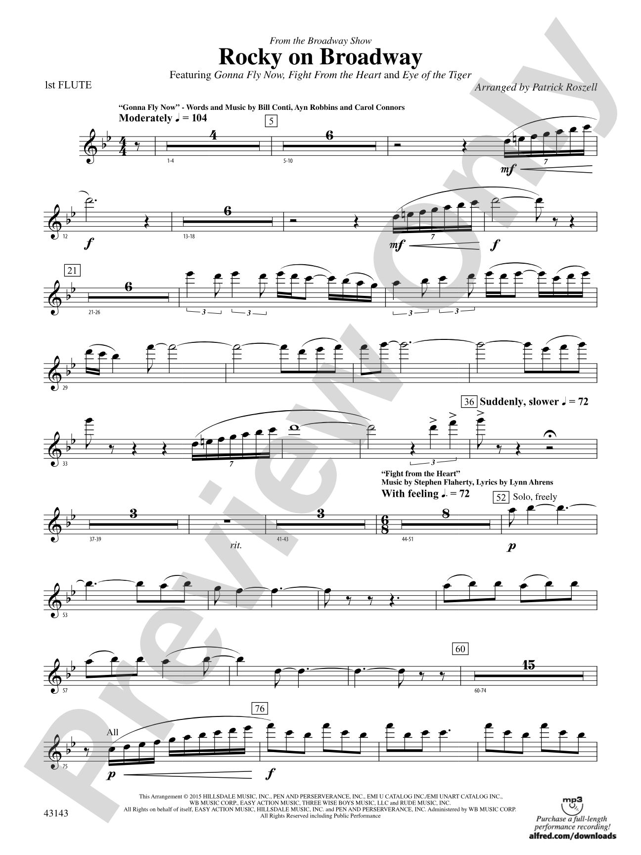 Rocky on Broadway: Flute