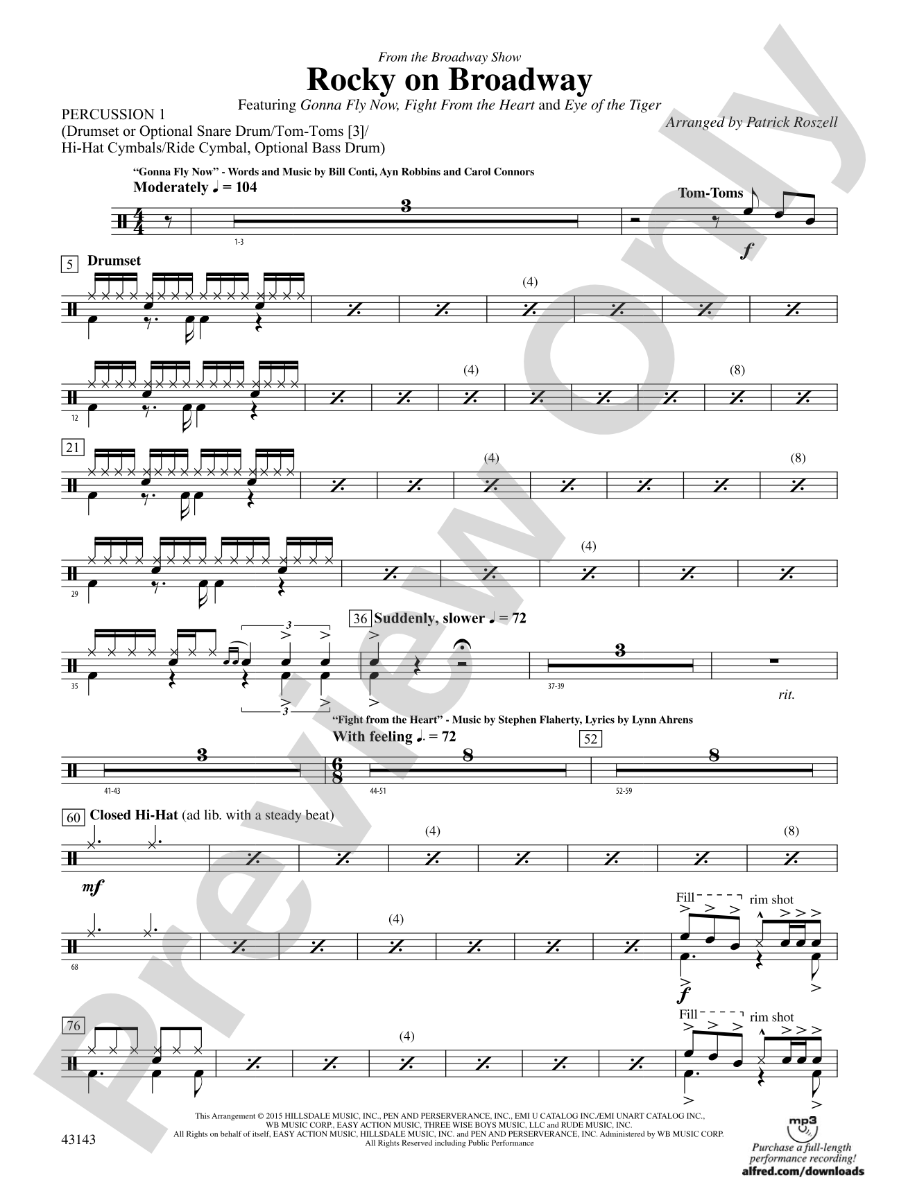 Rocky on Broadway: 1st Percussion