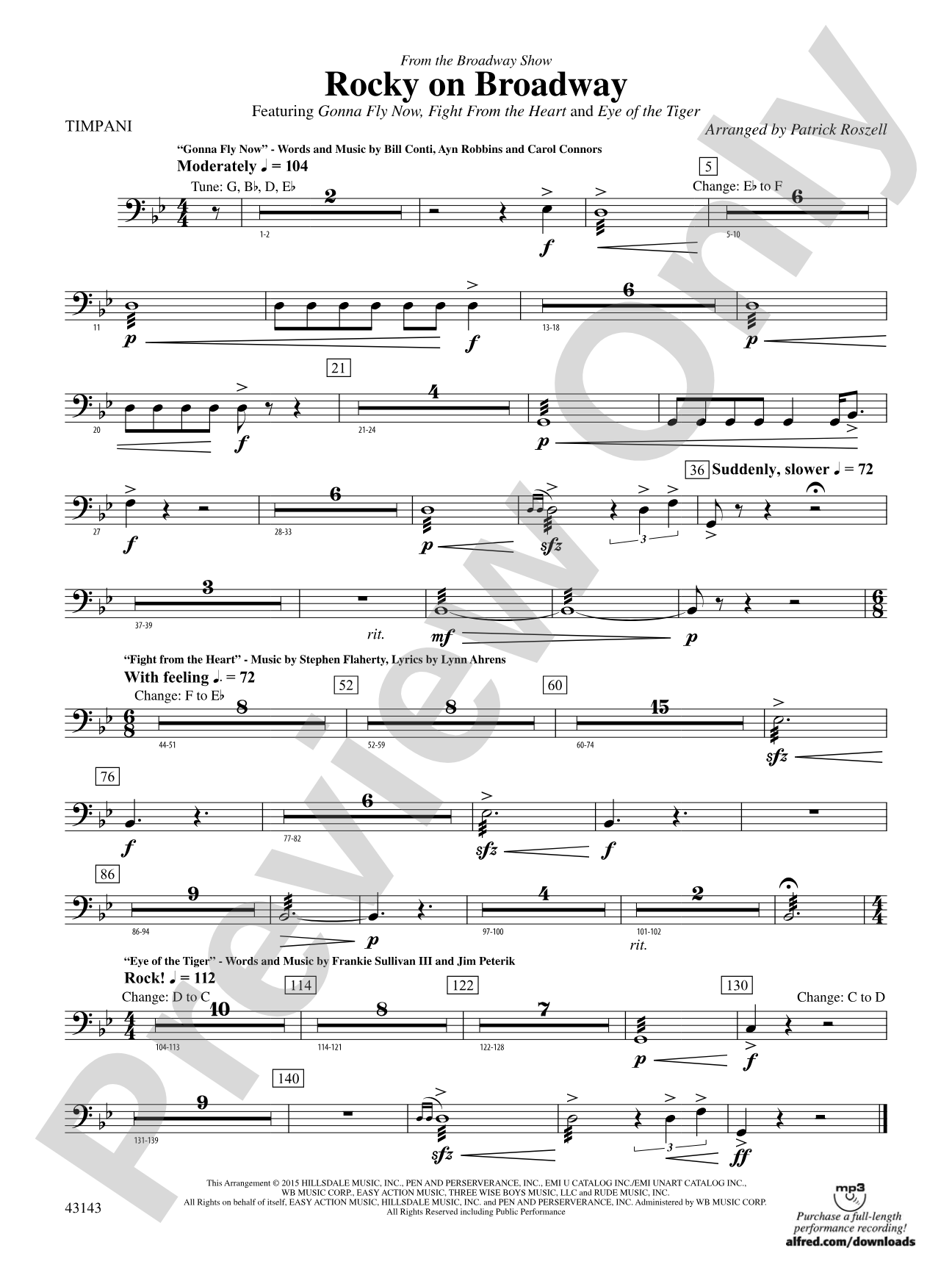 Rocky on Broadway: Timpani