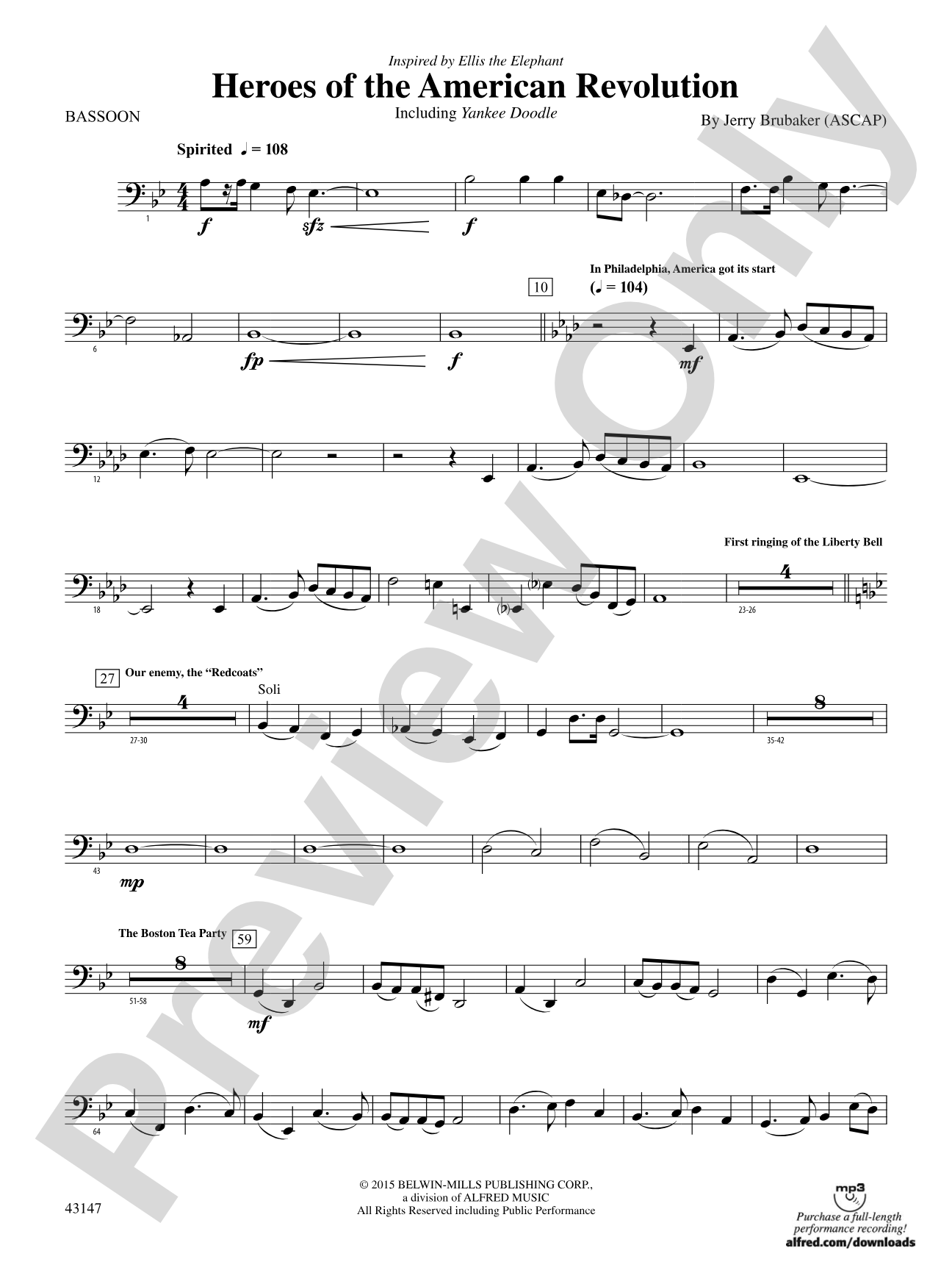Heroes of the American Revolution: Bassoon