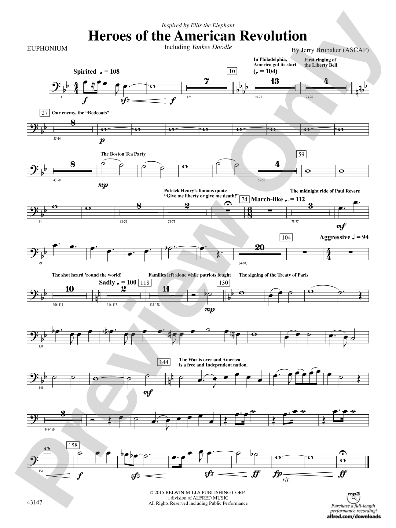 Heroes of the American Revolution: Baritone B.C.