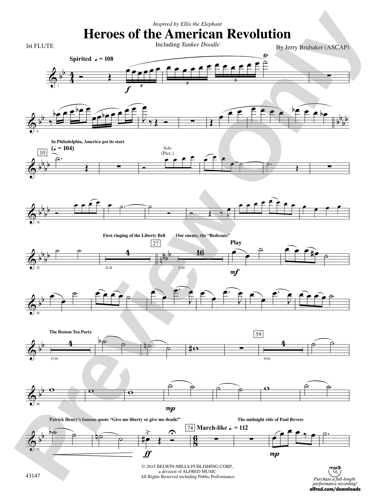 Heroes of the American Revolution: Flute