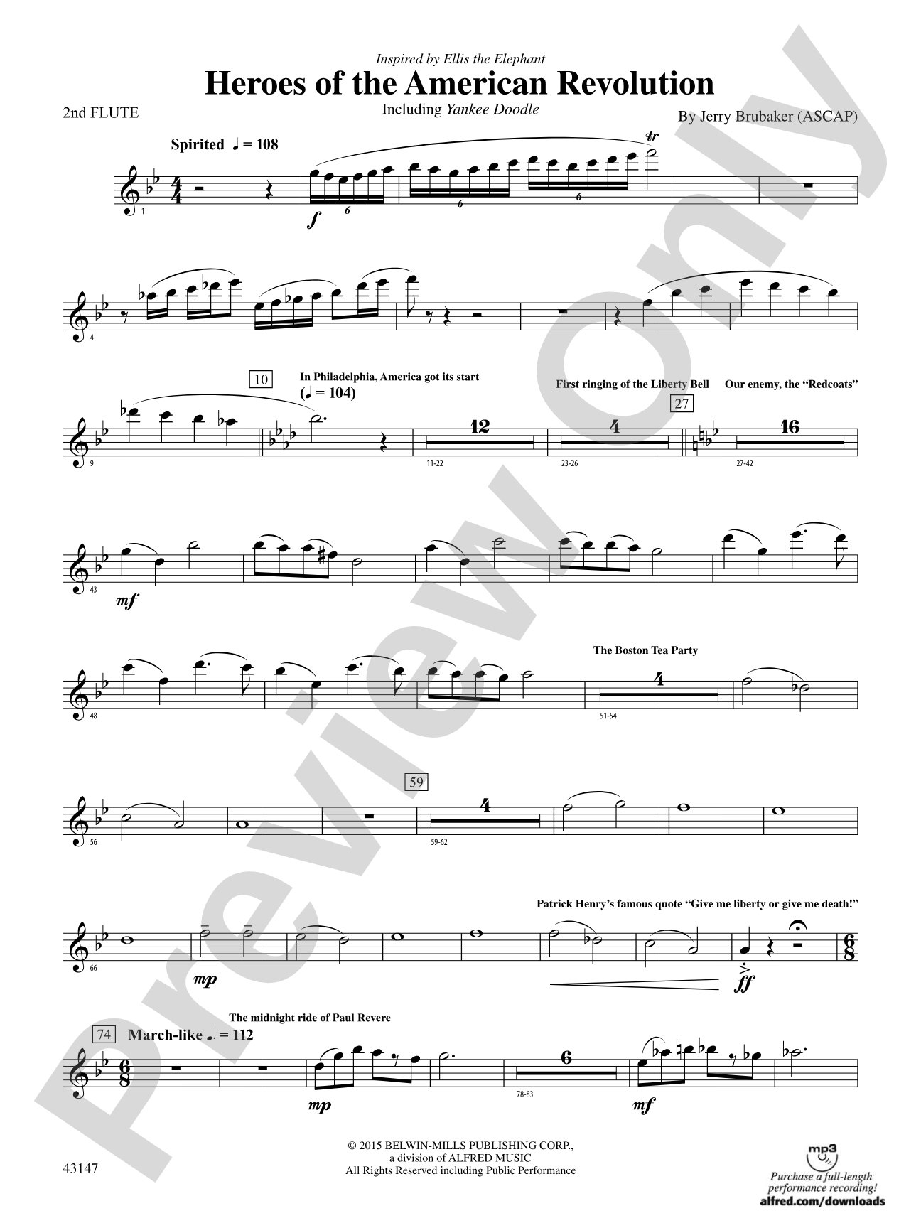 Heroes of the American Revolution: 2nd Flute