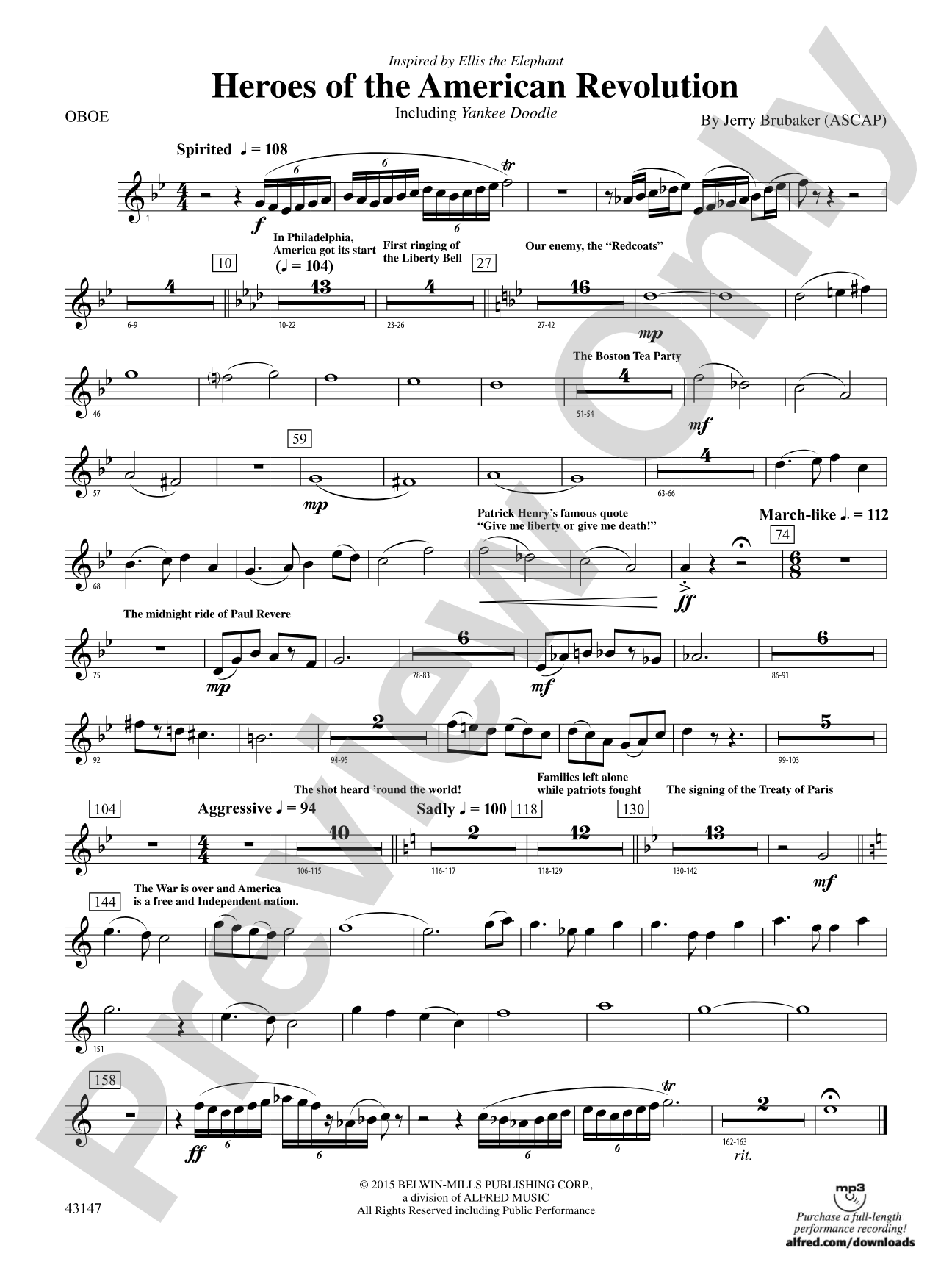 Heroes of the American Revolution: Oboe