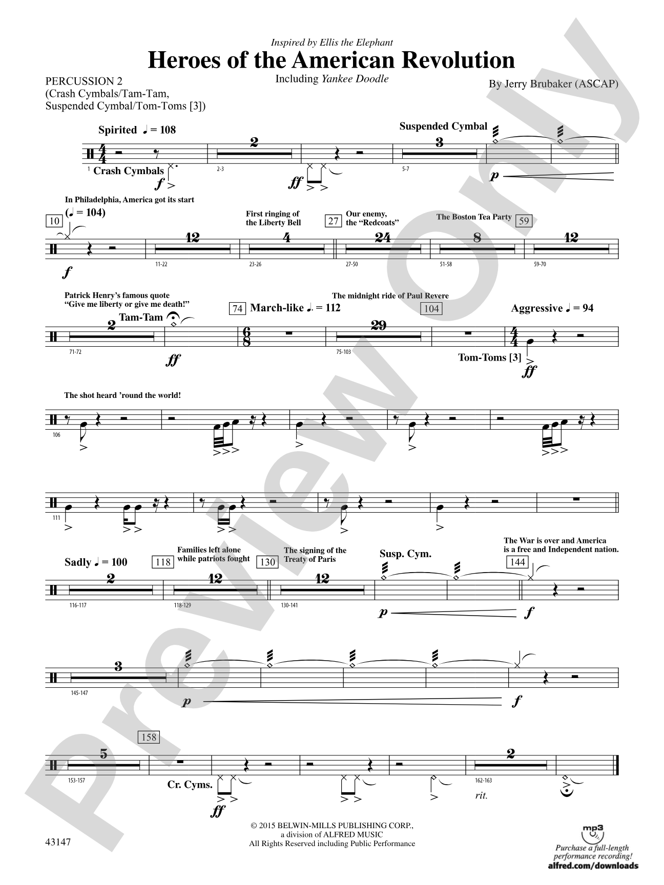 Heroes of the American Revolution: 2nd Percussion