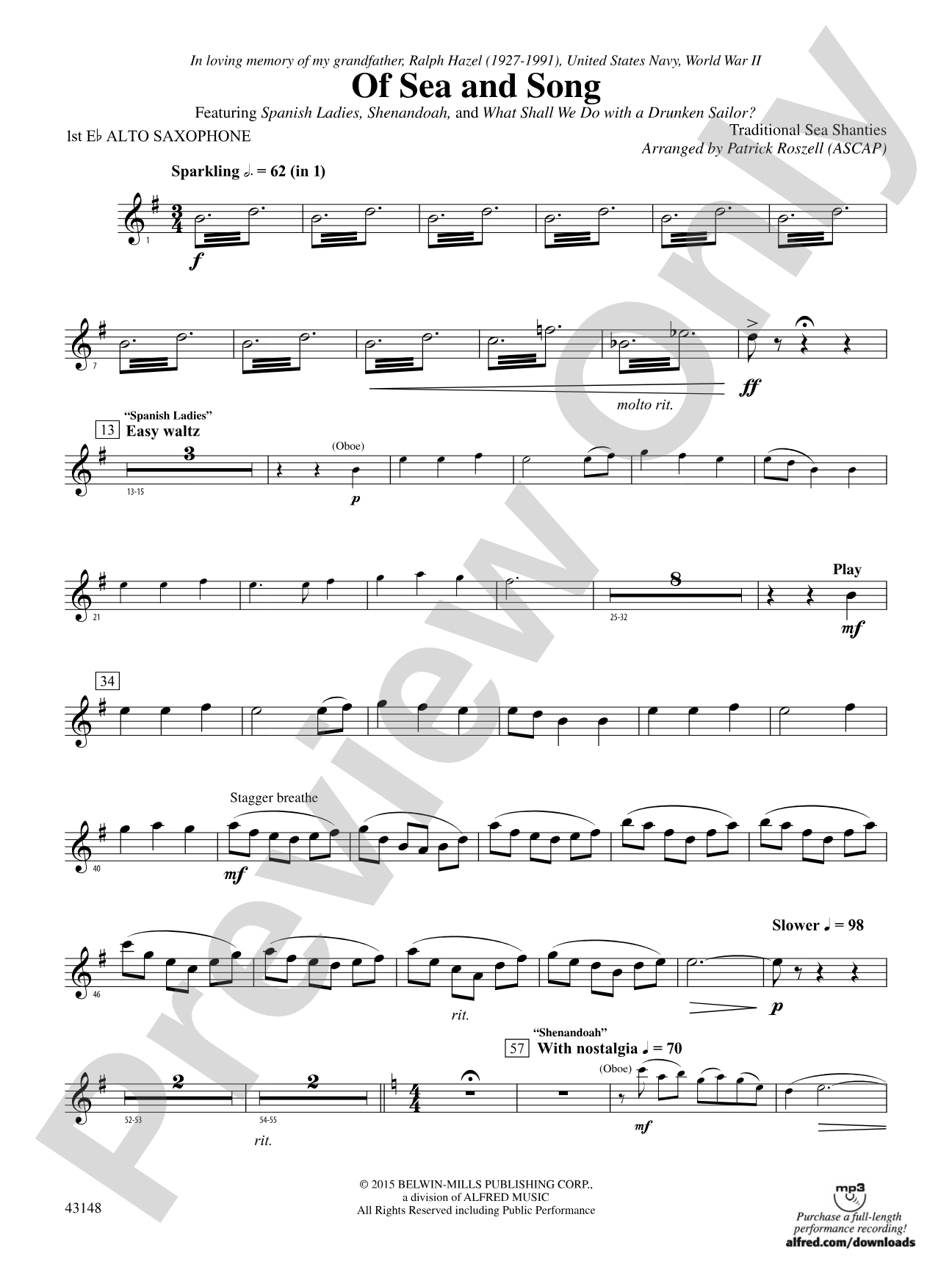 Of Sea and Song: E-flat Alto Saxophone