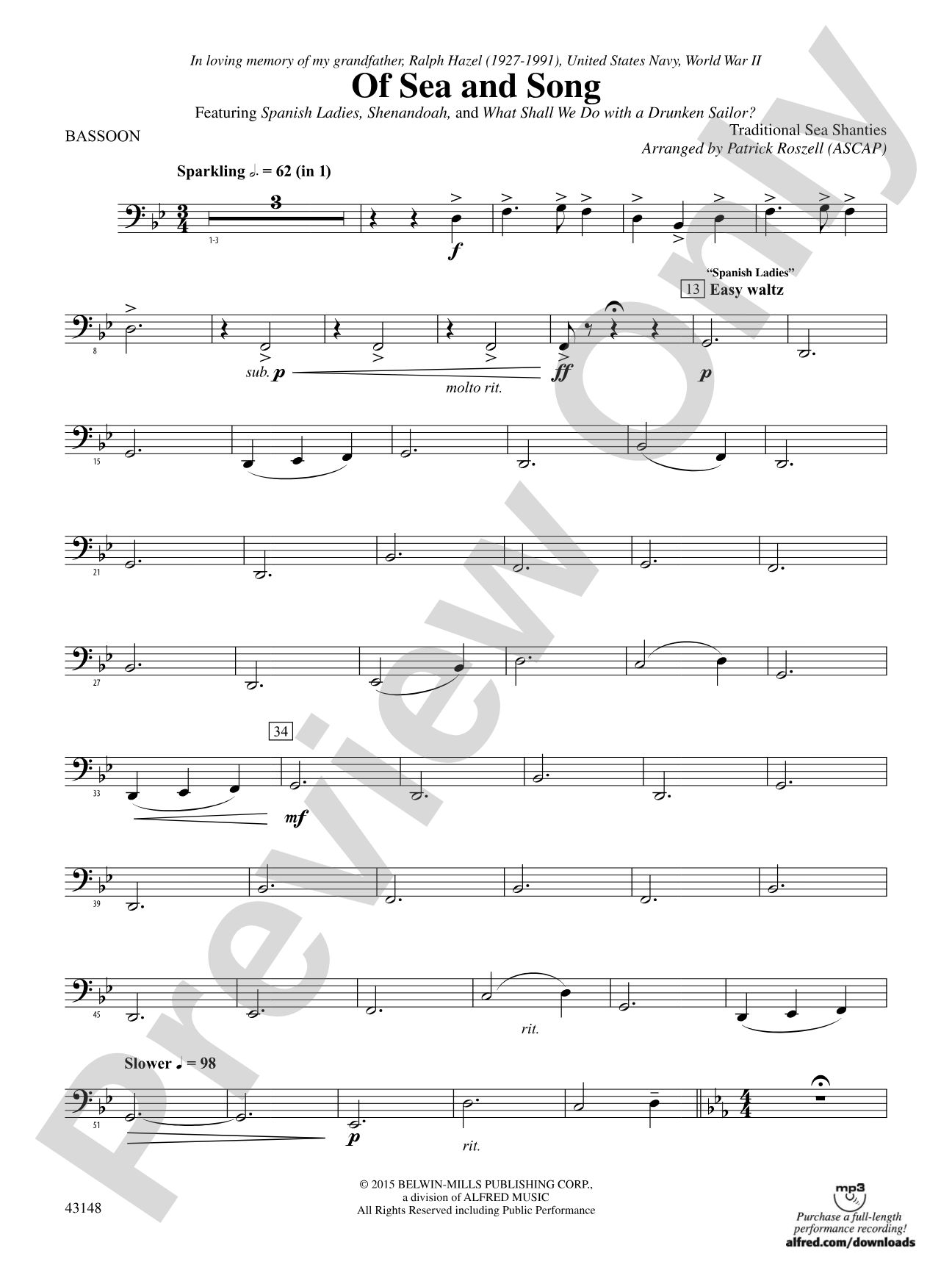 Of Sea and Song: Bassoon