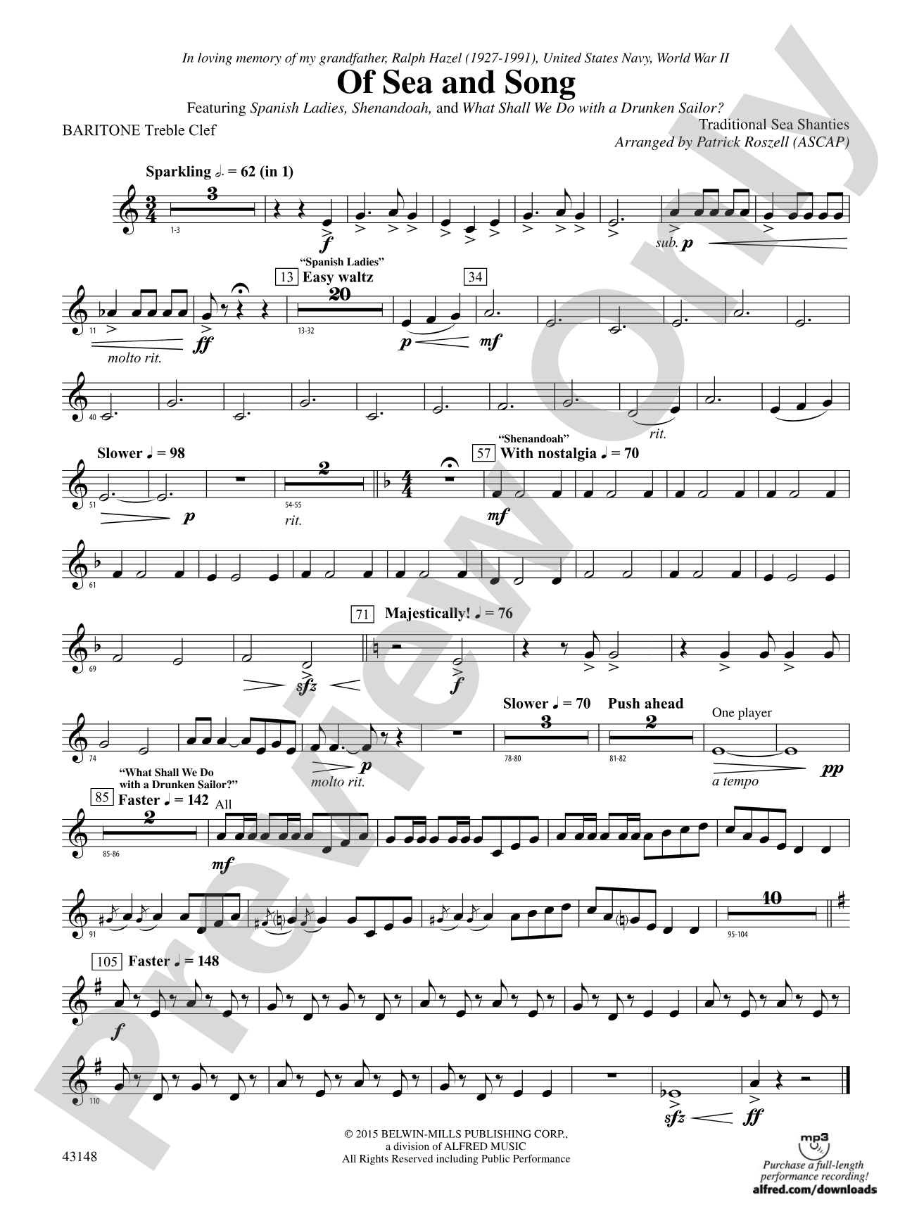Of Sea and Song: Baritone T.C.