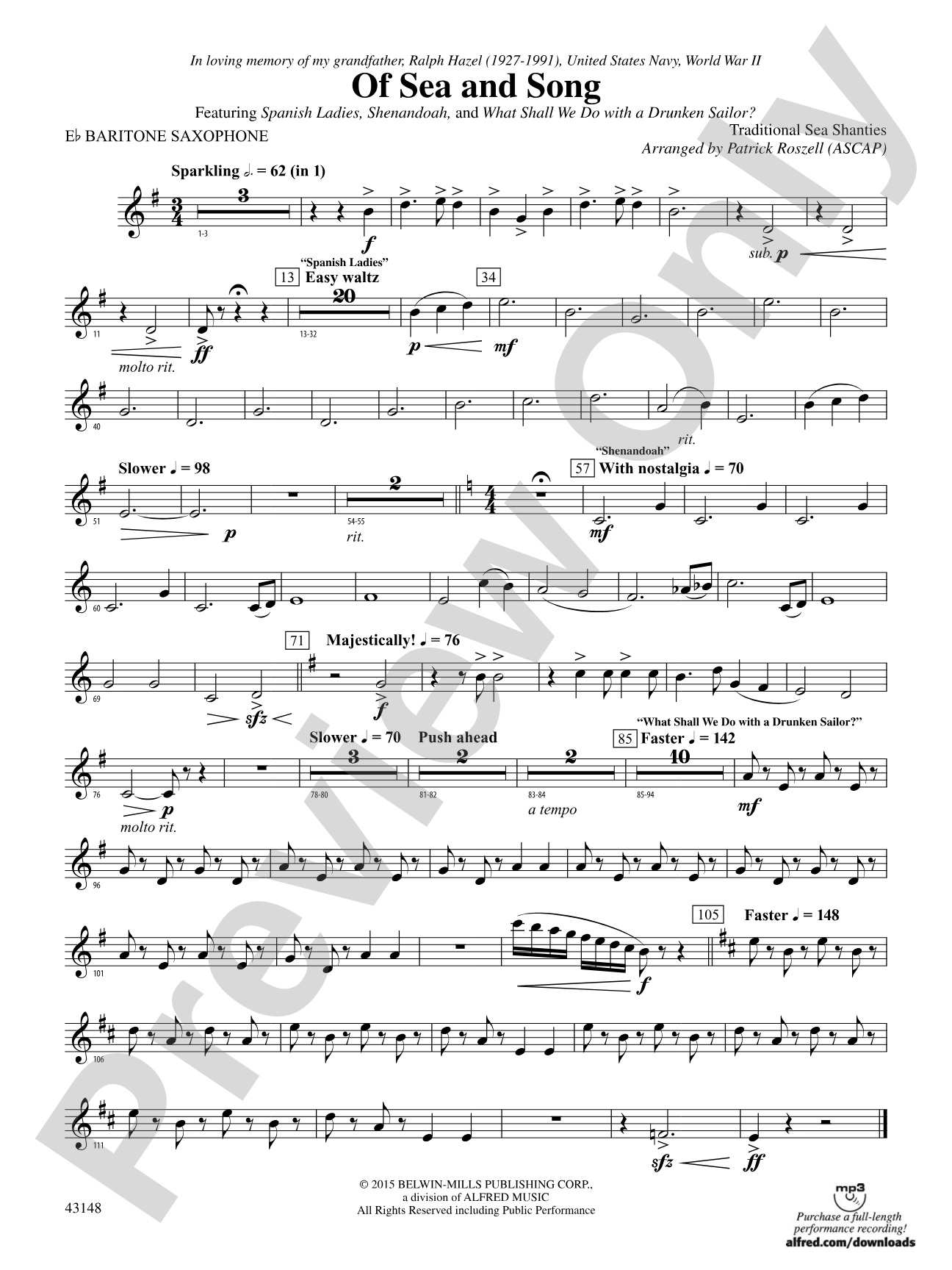 Of Sea and Song: E-flat Baritone Saxophone