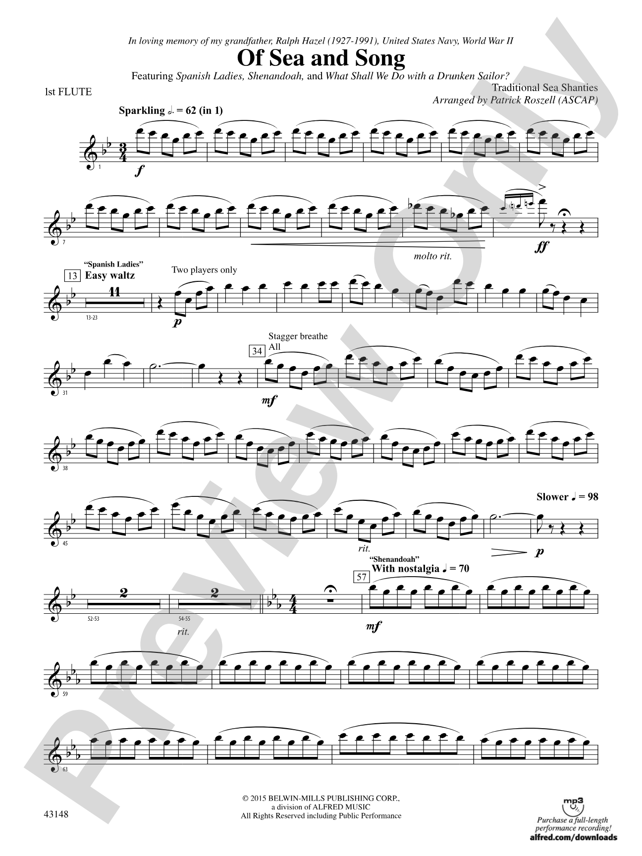 Of Sea and Song: Flute