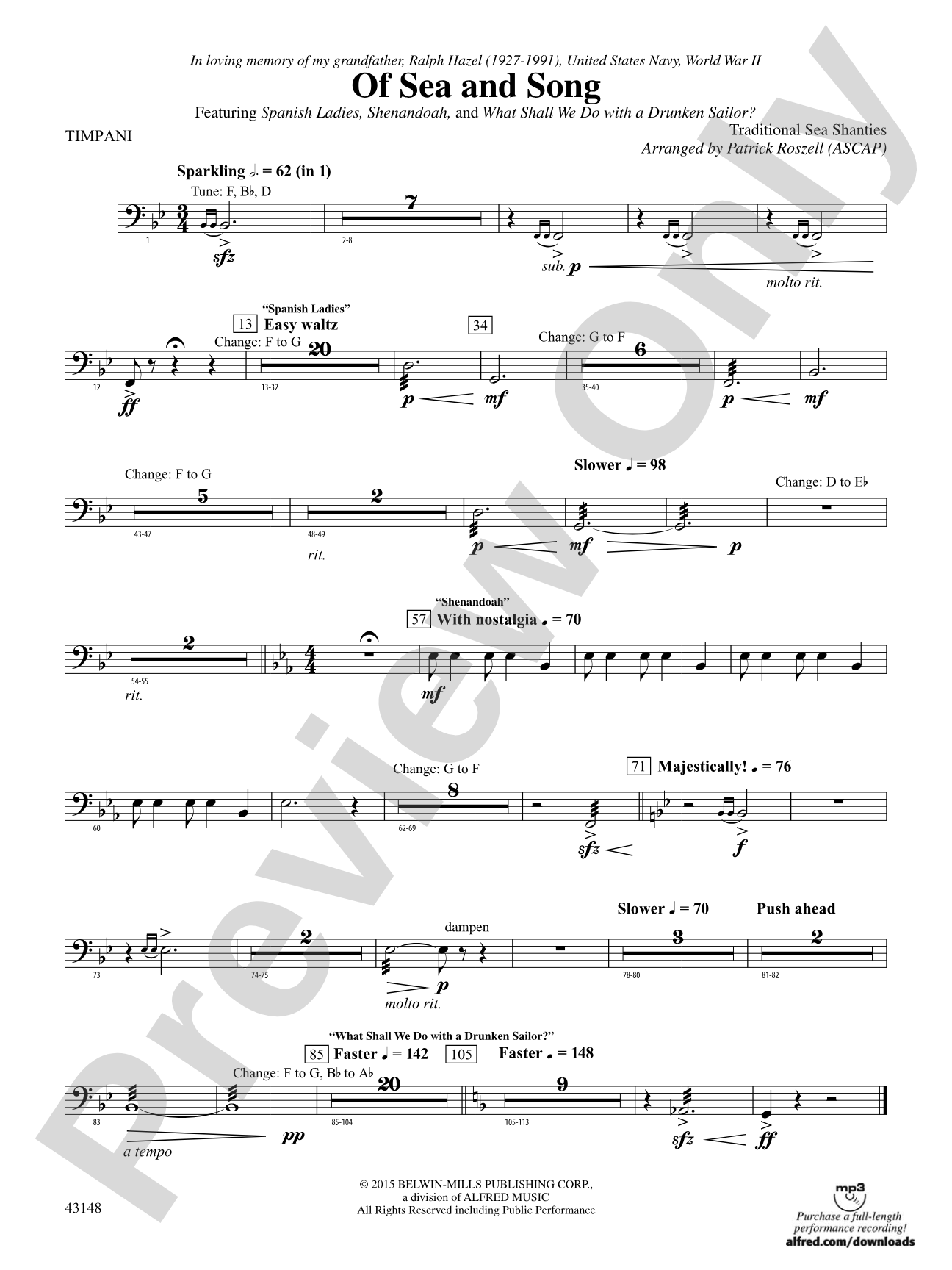 Of Sea and Song: Timpani