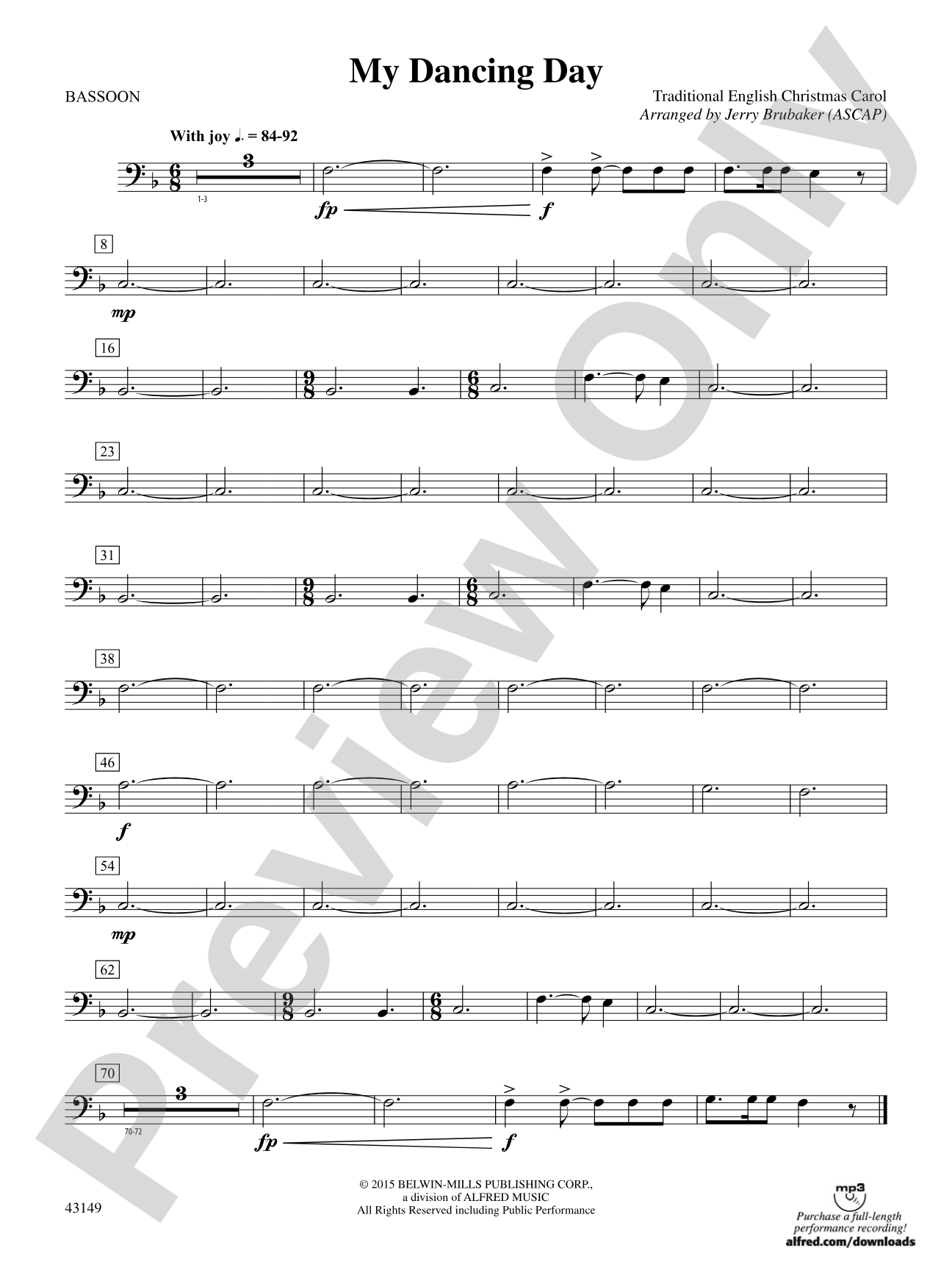 My Dancing Day: Bassoon