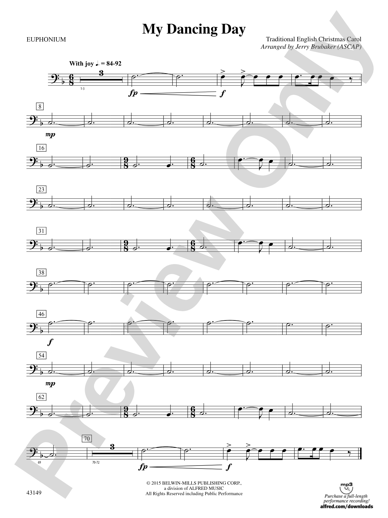 My Dancing Day: Baritone B.C.