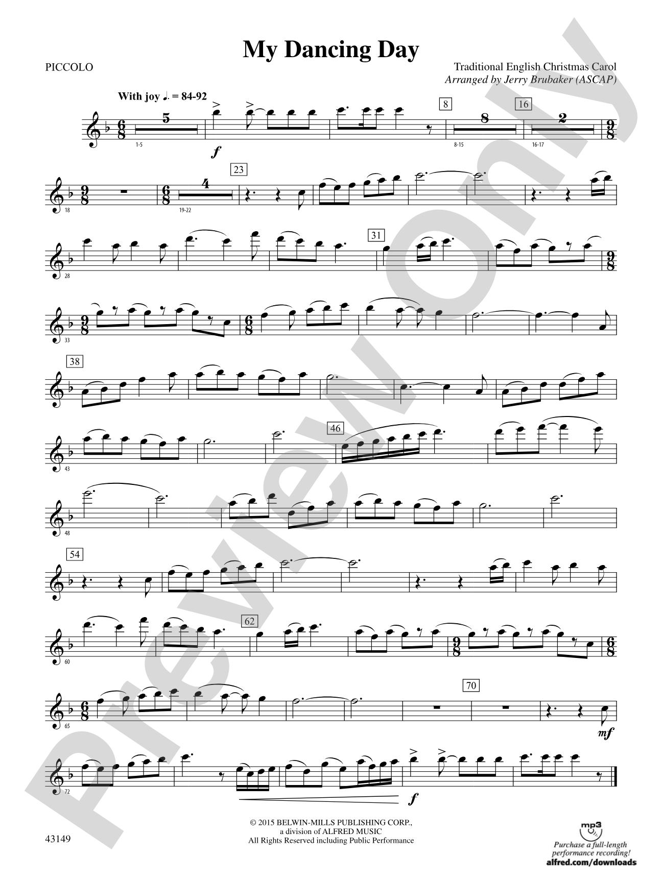 My Dancing Day: Piccolo