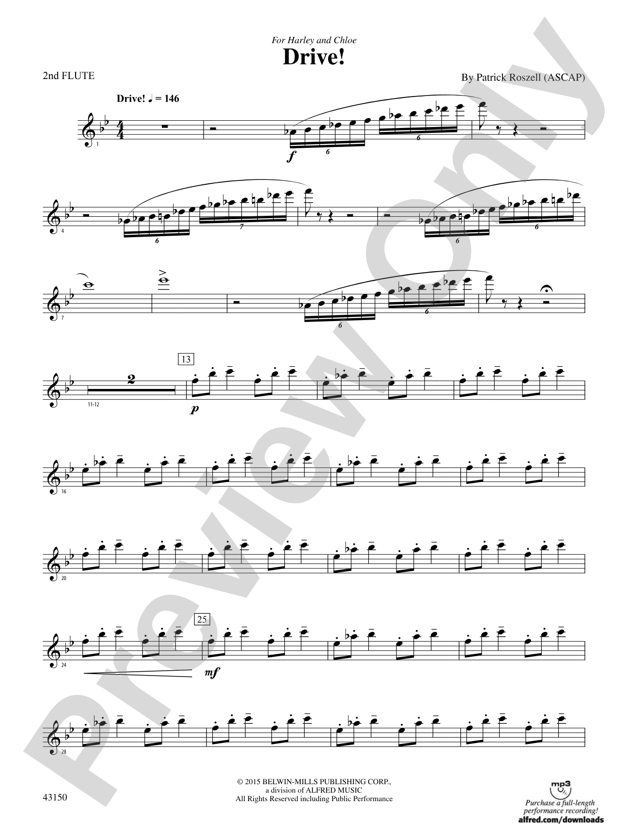 Drive!: 2nd Flute