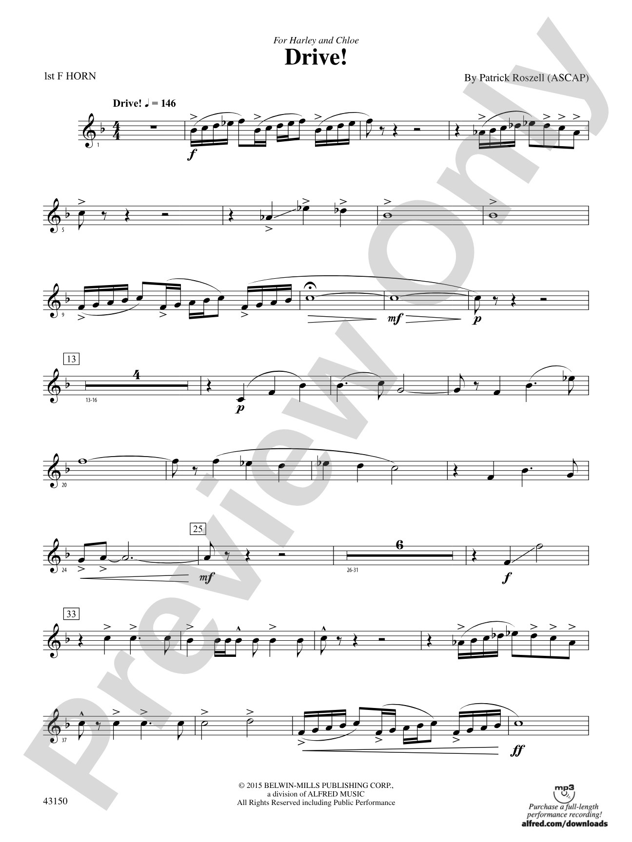 Drive!: 1st F Horn