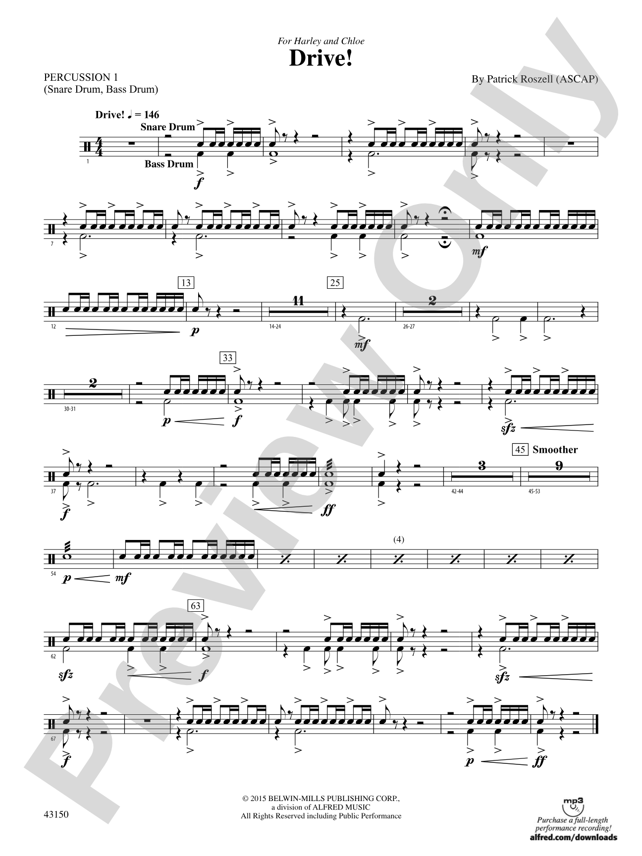 Drive!: 1st Percussion