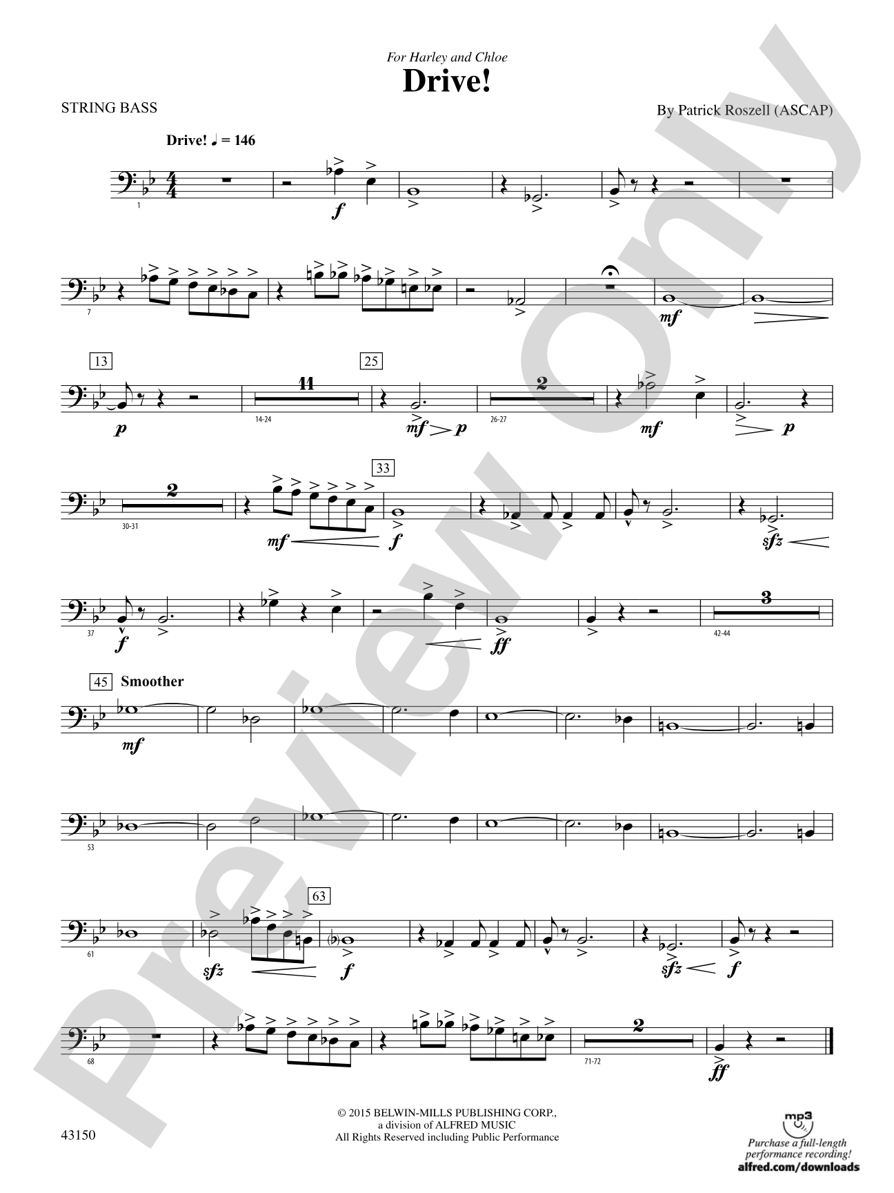 Drive!: String Bass