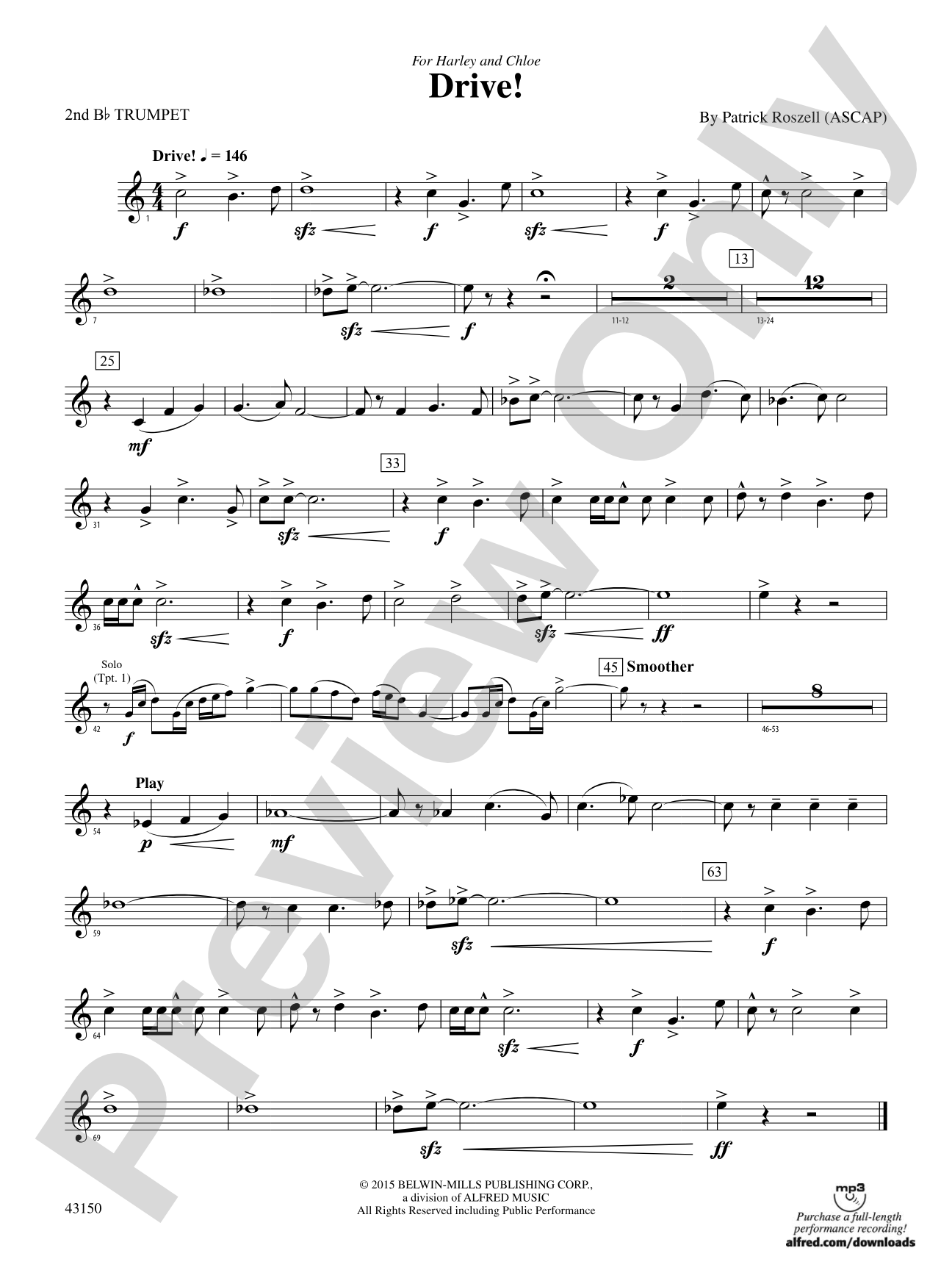 Drive!: 2nd B-flat Trumpet