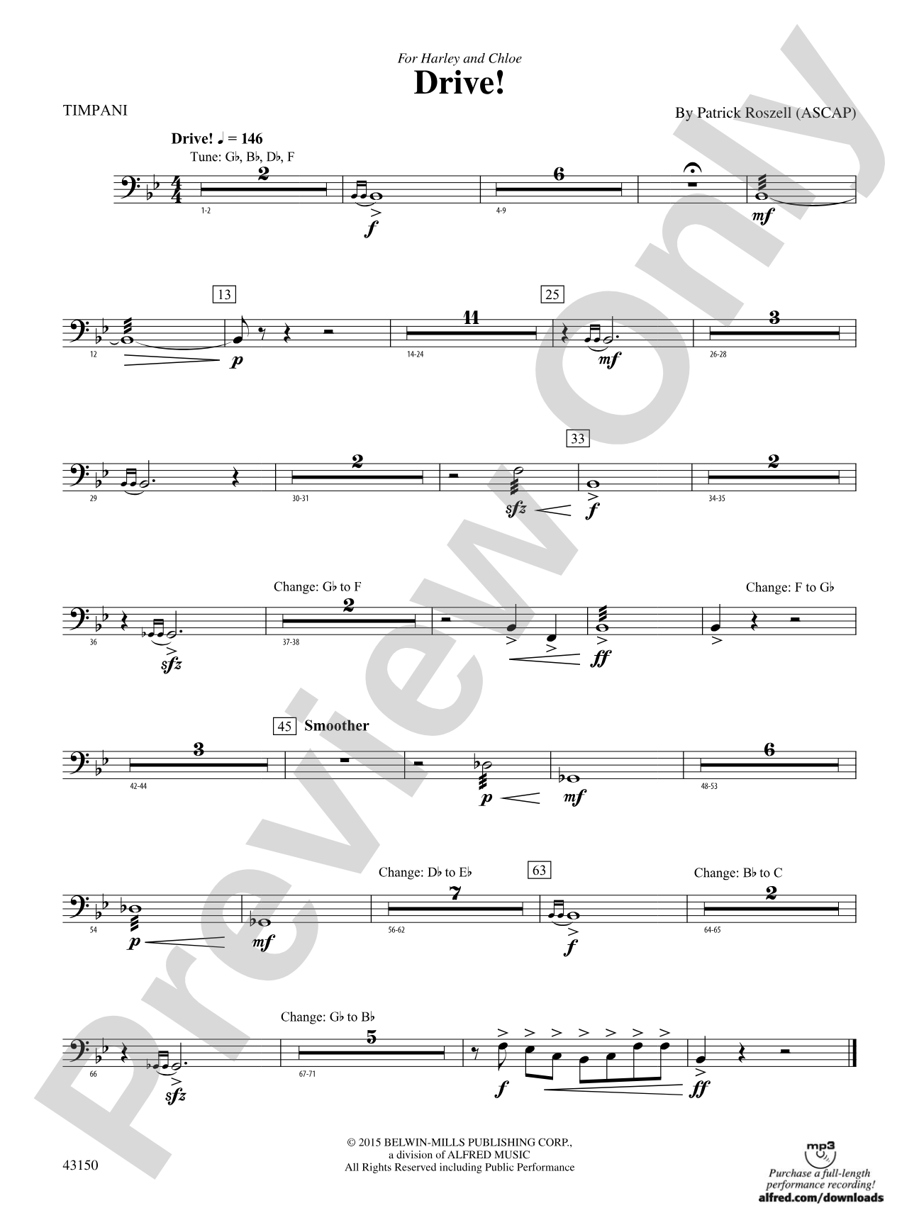 Drive!: Timpani