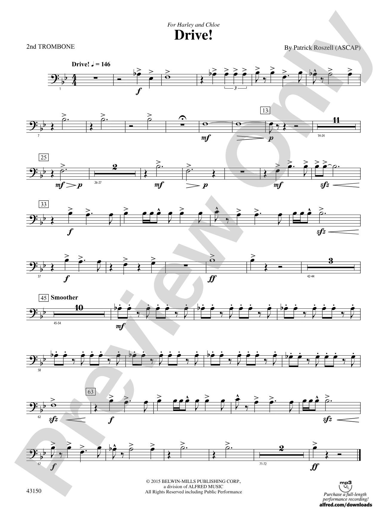 Drive!: 2nd Trombone