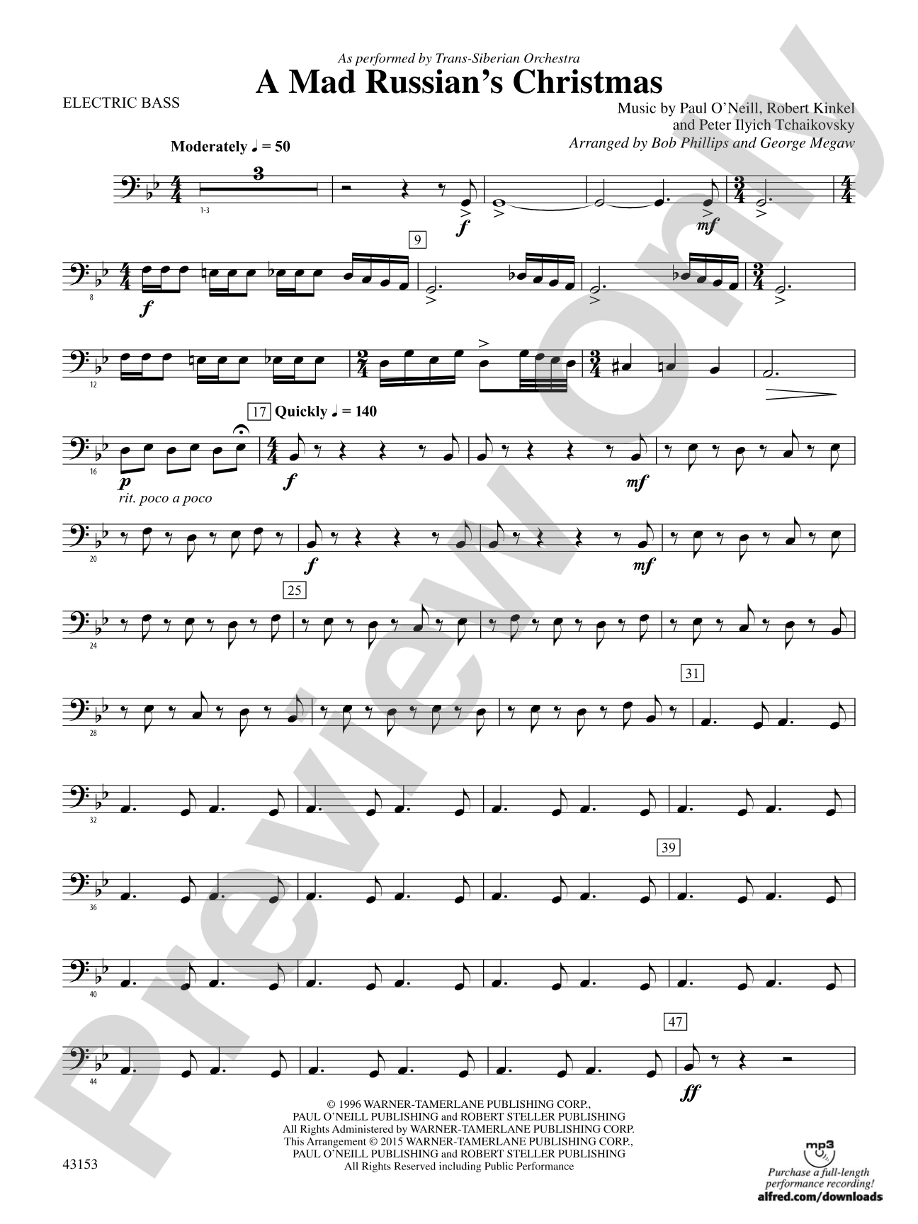 A Mad Russian's Christmas: Electric Bass