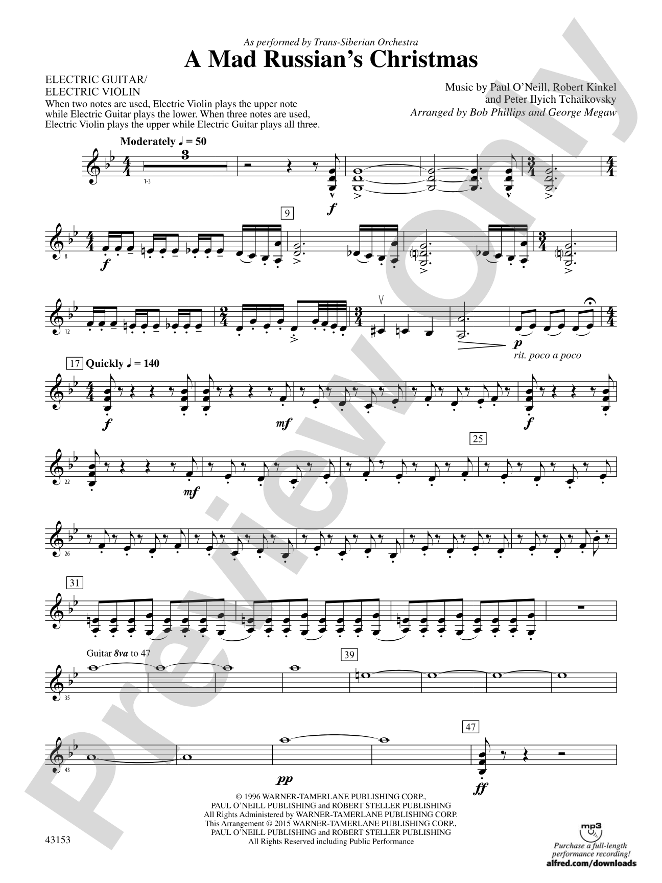 A Mad Russian's Christmas: Electric Guitar