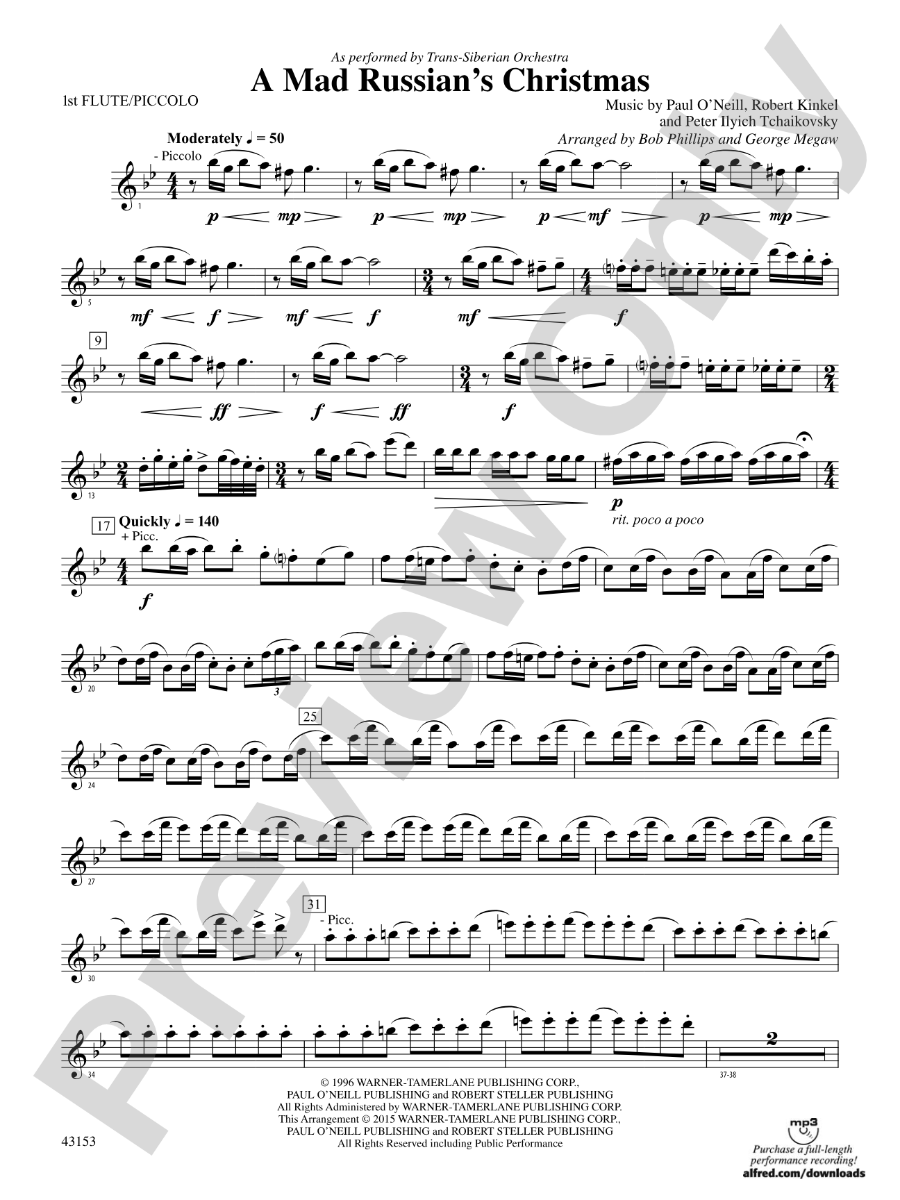 A Mad Russian's Christmas: Flute