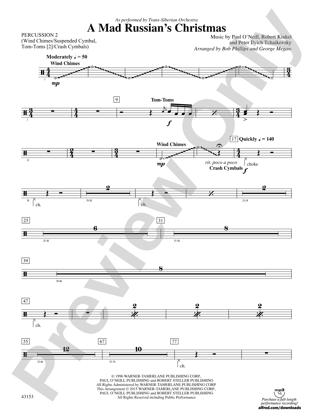 A Mad Russian's Christmas: 2nd Percussion